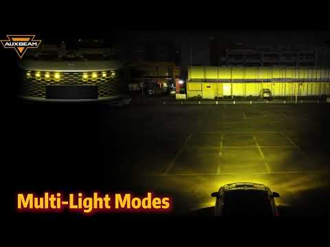 Multi-Mode Smart Control Module LED Grille Light Kit 21mm 1-to-4/6 Dual-Color White/Yellow LED System with Custom Brackets for Offroad Truck UTV