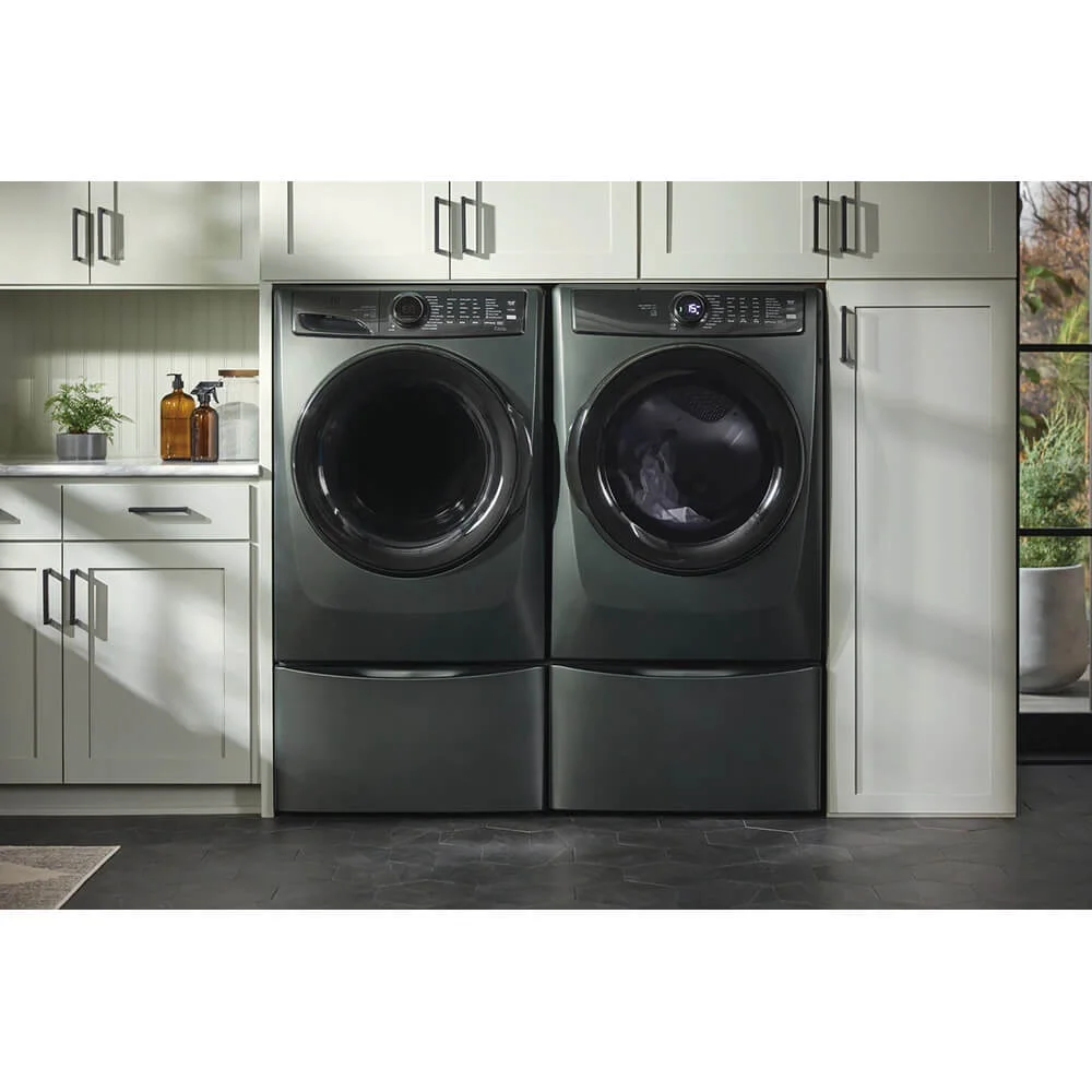 Electrolux ELFE7738AA 8.0 Cu. Ft. Alpine Green Front Load Perfect Steam Electric Dryer