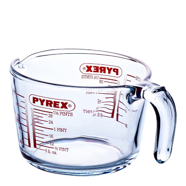 Iconic's målebeger 0,5L klar/rød