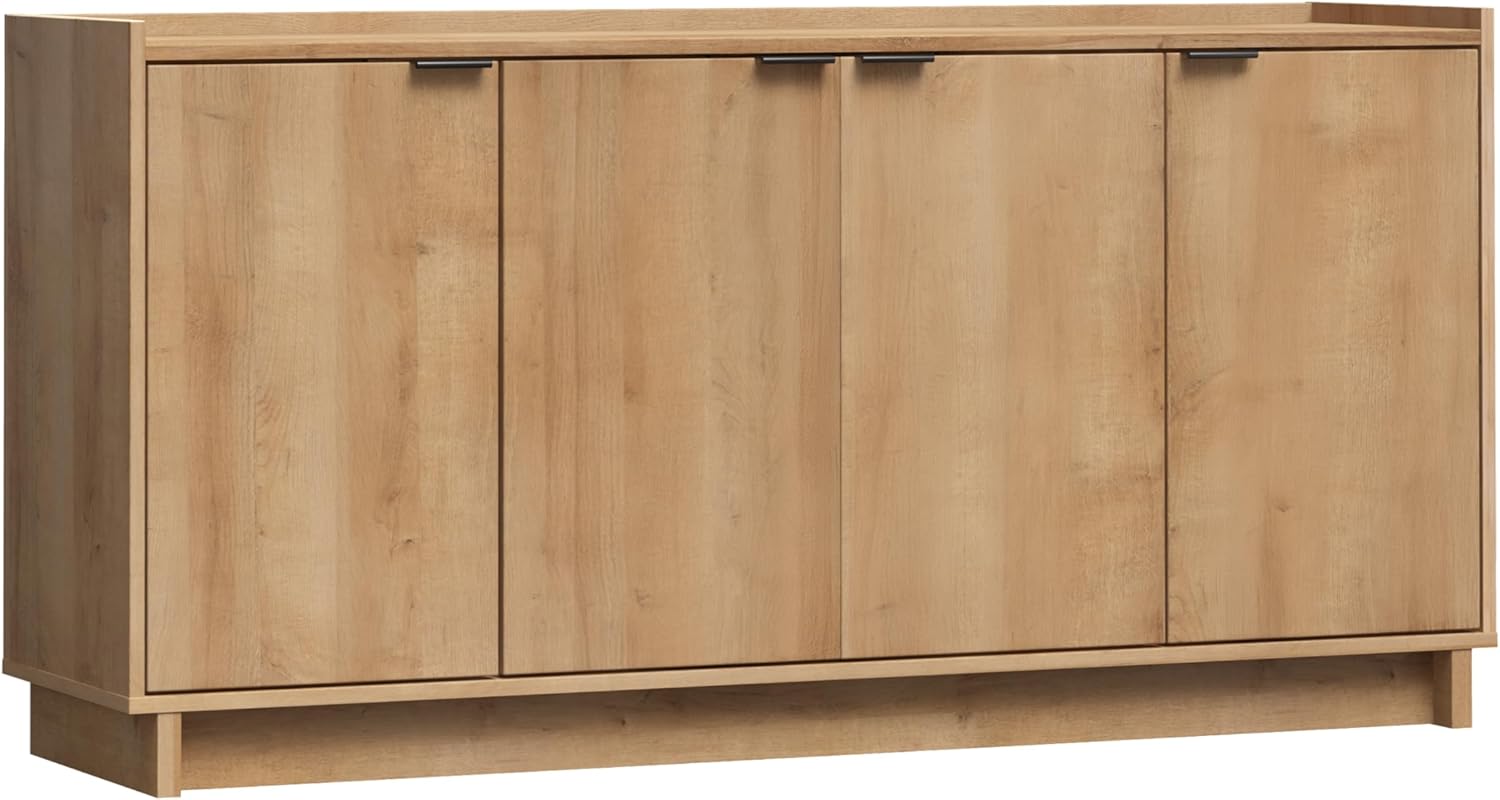 Prepac Simply Modern 4 Console Table, White Doors and Shelves, Sideboard Storage Cabinet, 60