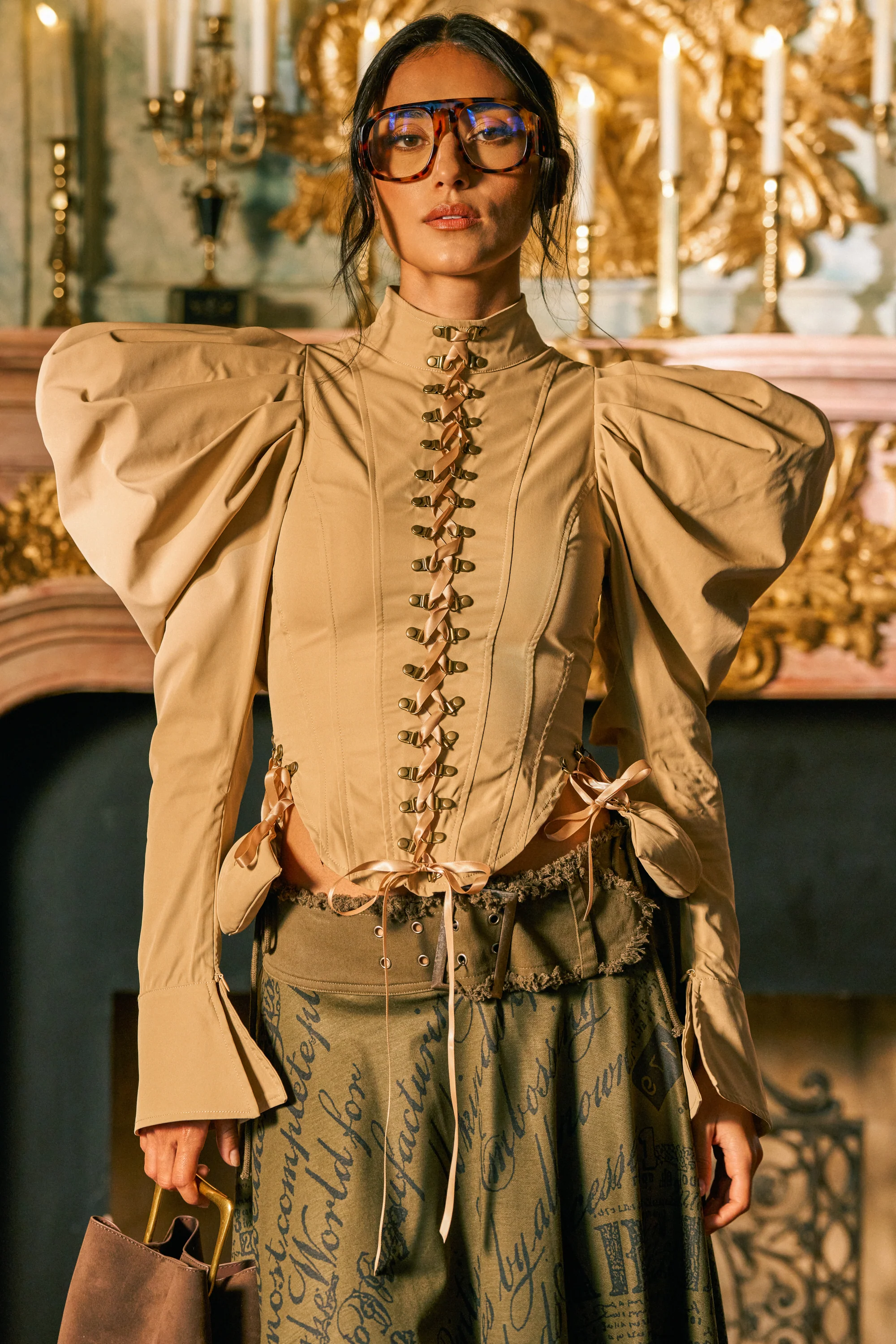 NEW HEIGHTS POPLIN CORSET BLOUSE - Akira Store