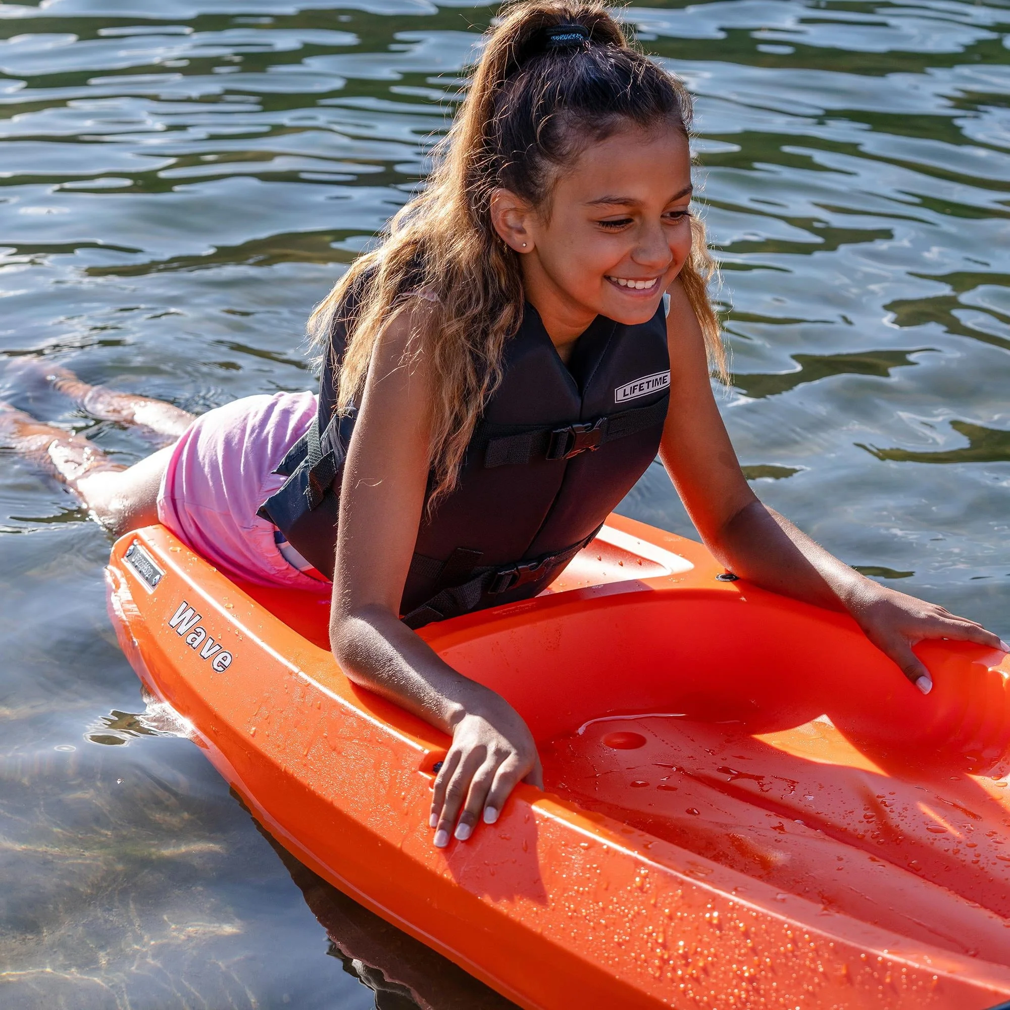 Wave 6 ft Youth Kayak, Orange (90154) - Image 10