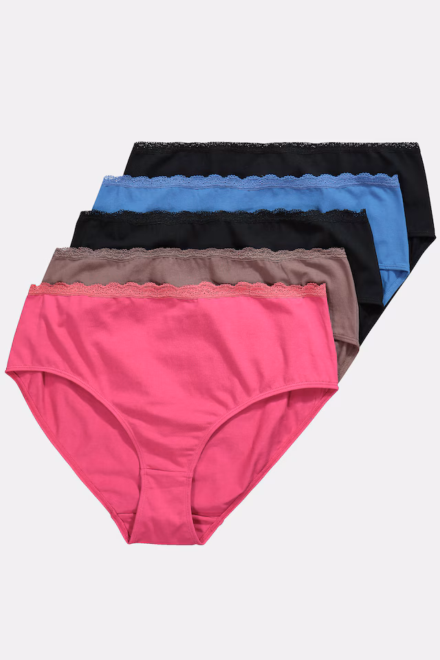 5 Pack Lace Trim Panties