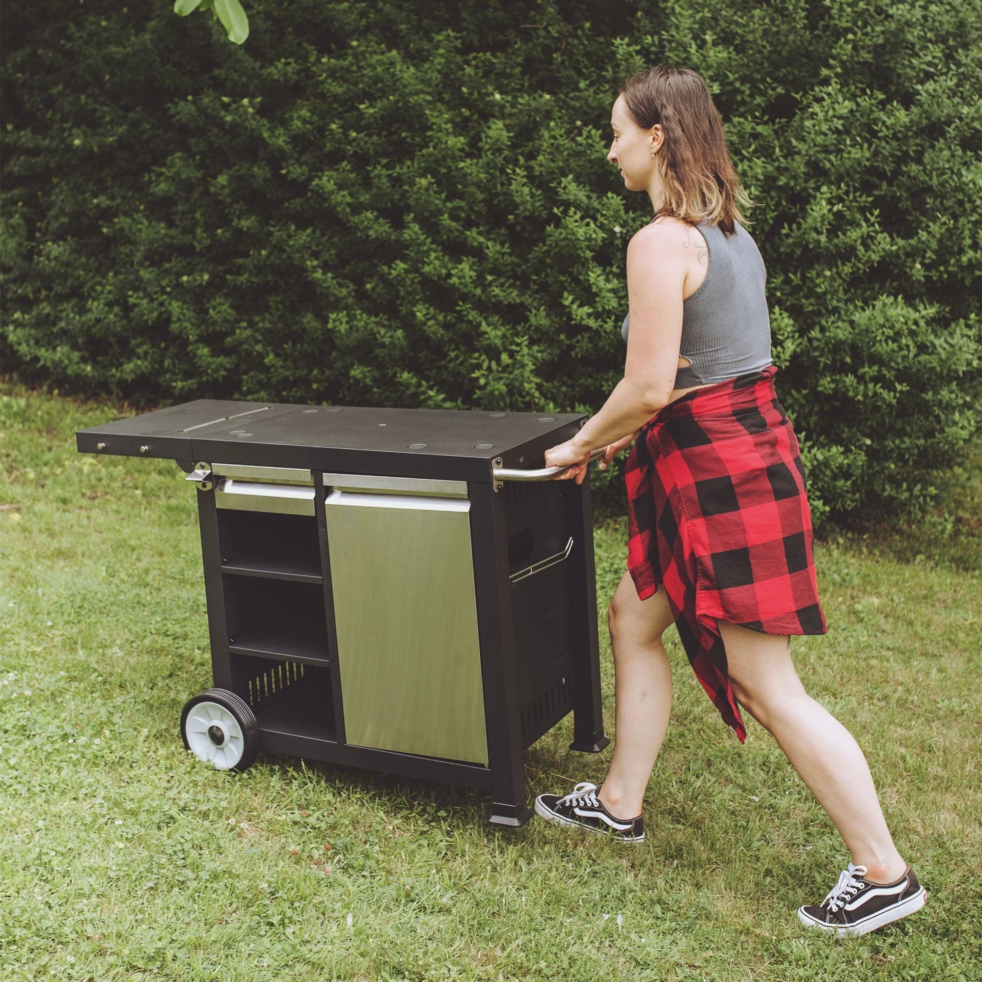 Universal Rolling Prep Cart for Portable Outdoor Griddle and Grills Image 10