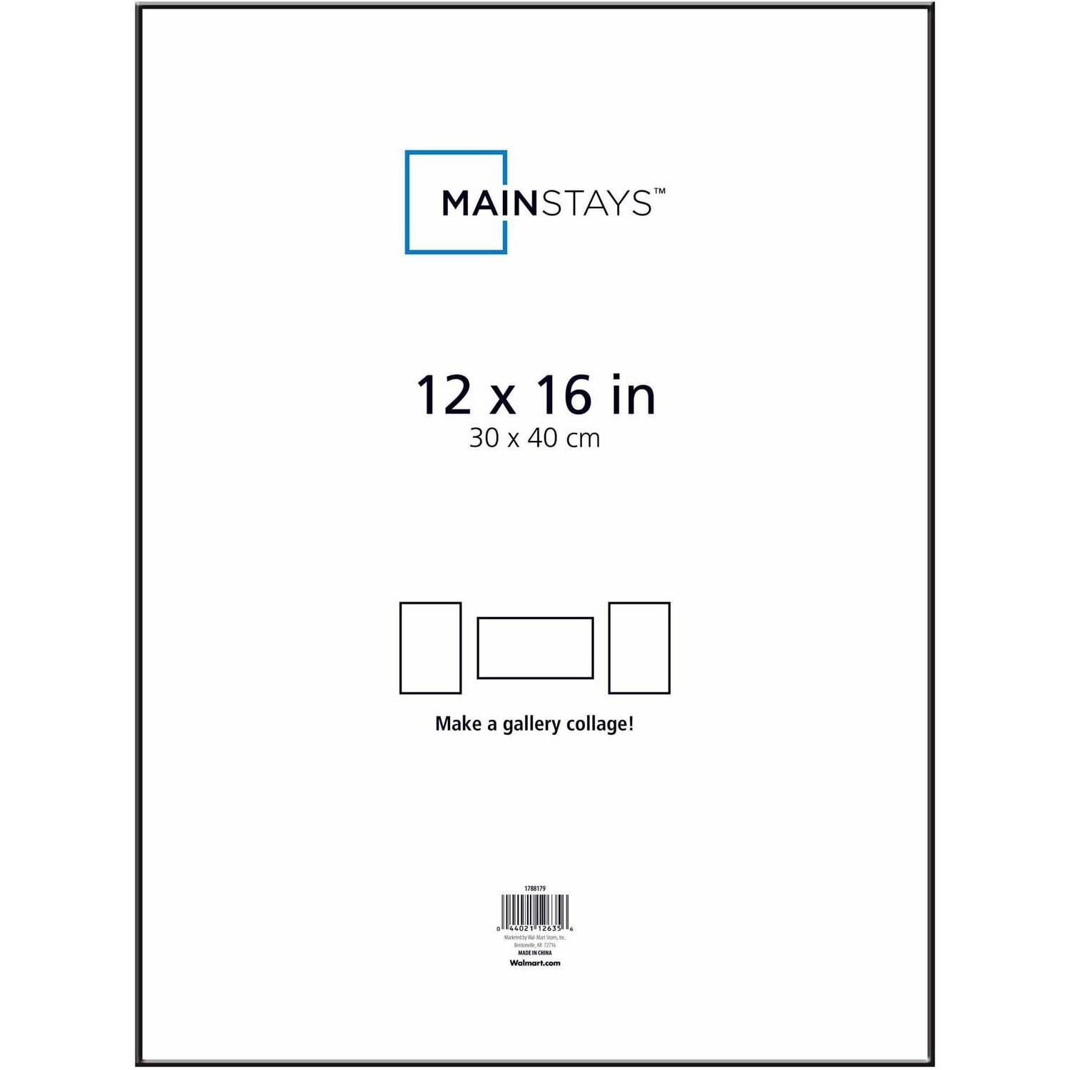 Mainstays 12' x 16' Format Picture Frame Black Finish