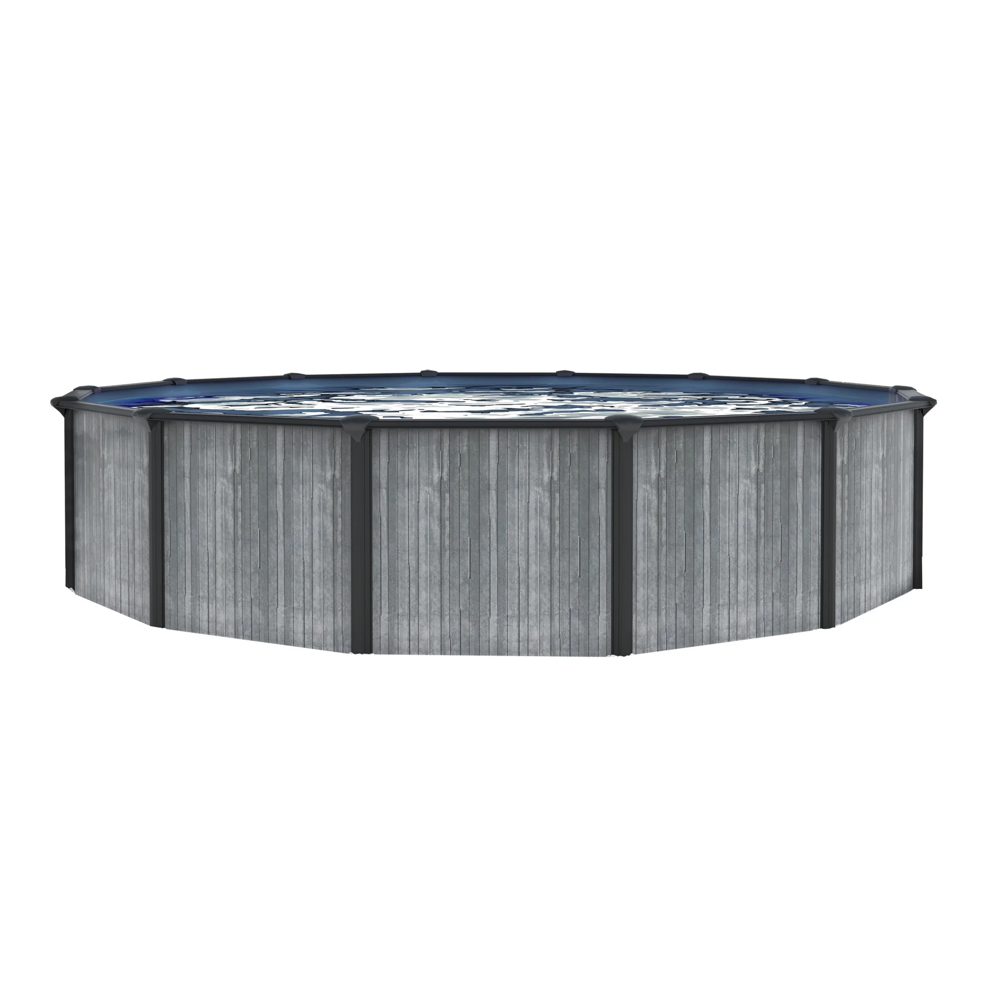 San Pedro 24-ft Round 52-in Deep 6-in Top Rail Above Ground Steel Wall Swimming Pool Package(24-ft) - Image 9