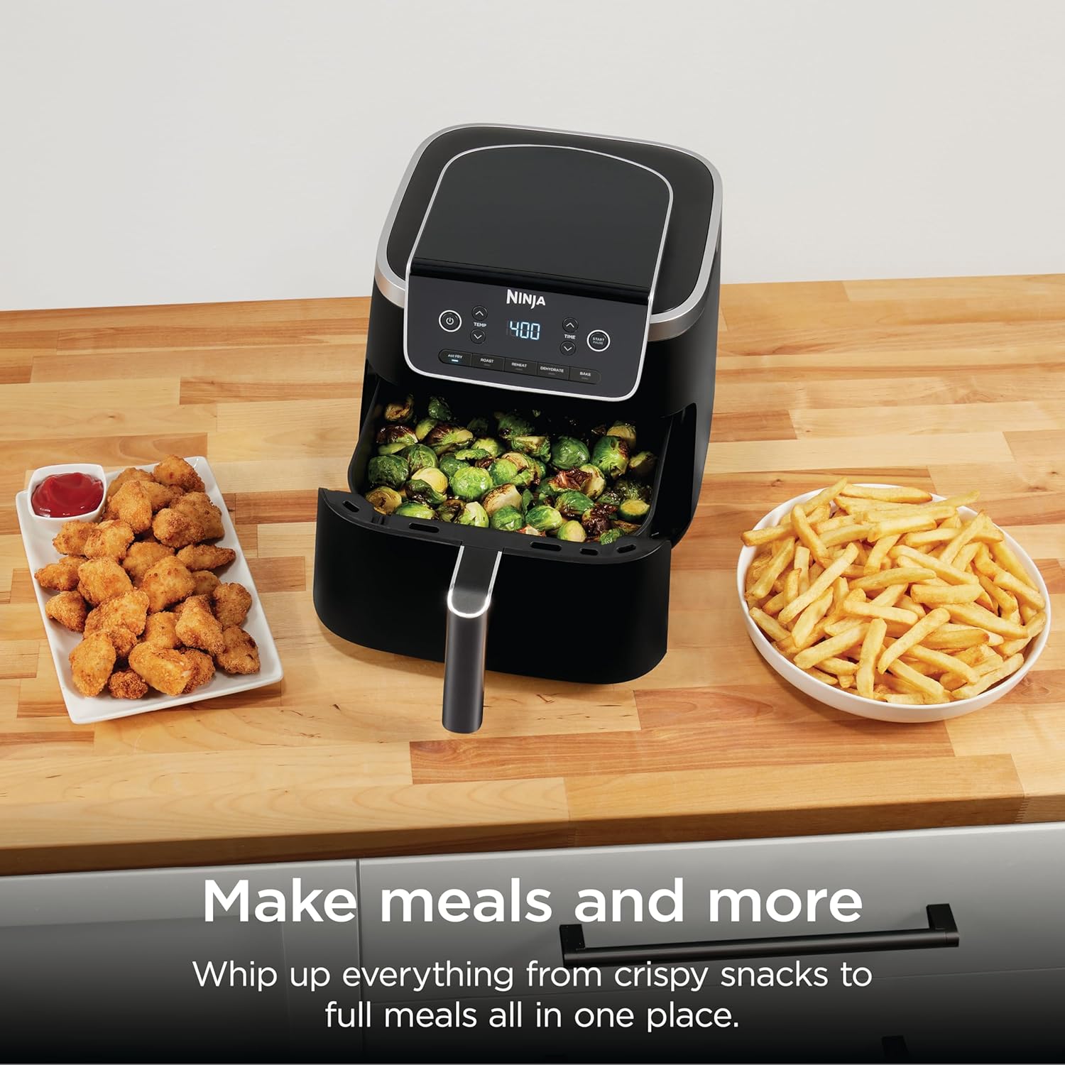 Ninja Air Fryer Pro, 5 Qt, 5-in-1, Gray, AF142