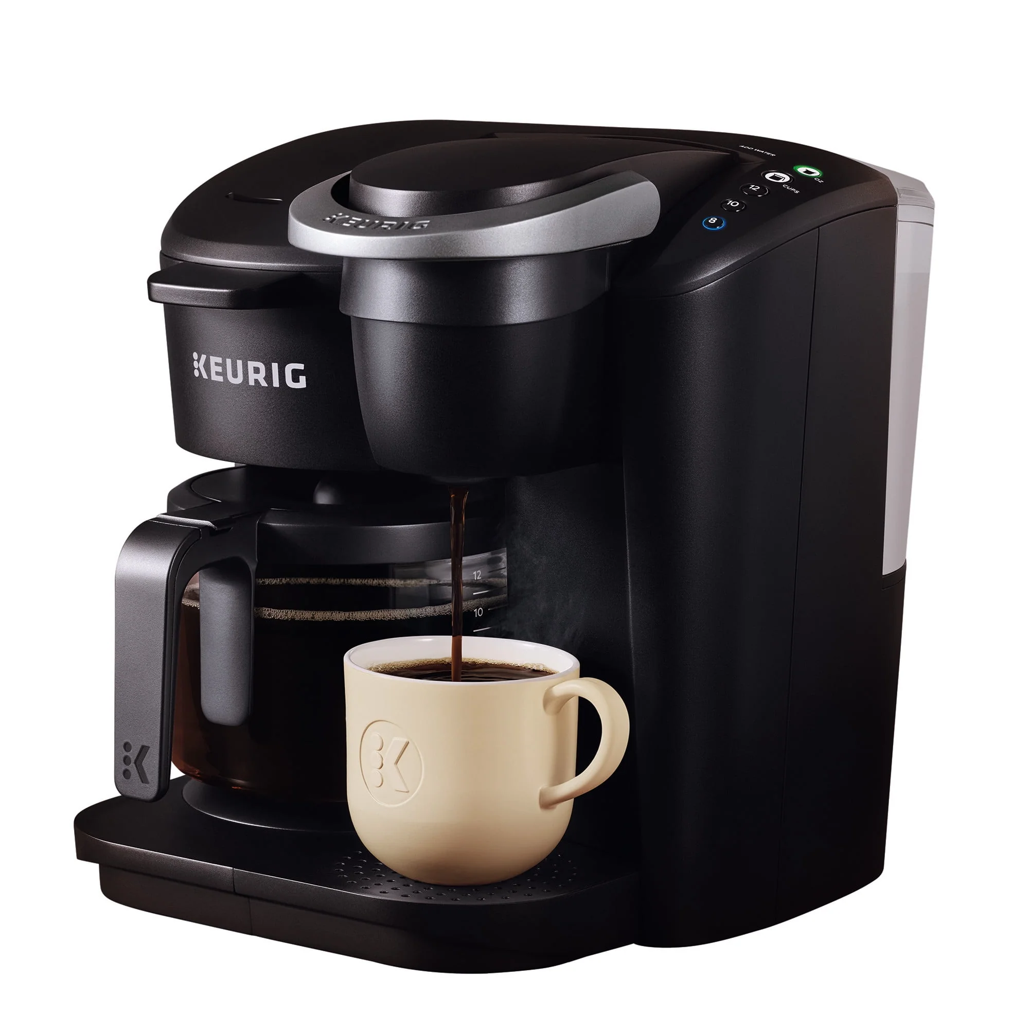 Keurig K - Duo Essentials Black Single - Serve K - Cup Pod Coffee Maker, Black