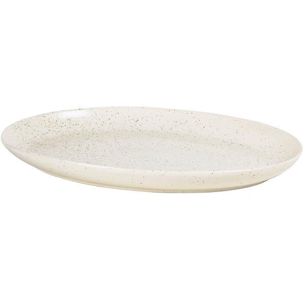 Nordic Vanilla ovalt fat 26,5x35,5 cm kremhvit