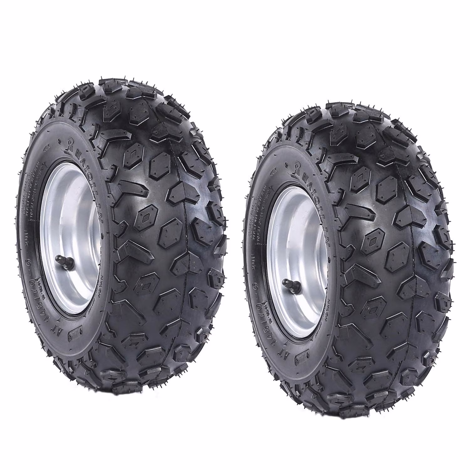 Set of 2 ATV Go Kart Tires 145/70 - 6 Tire with 6