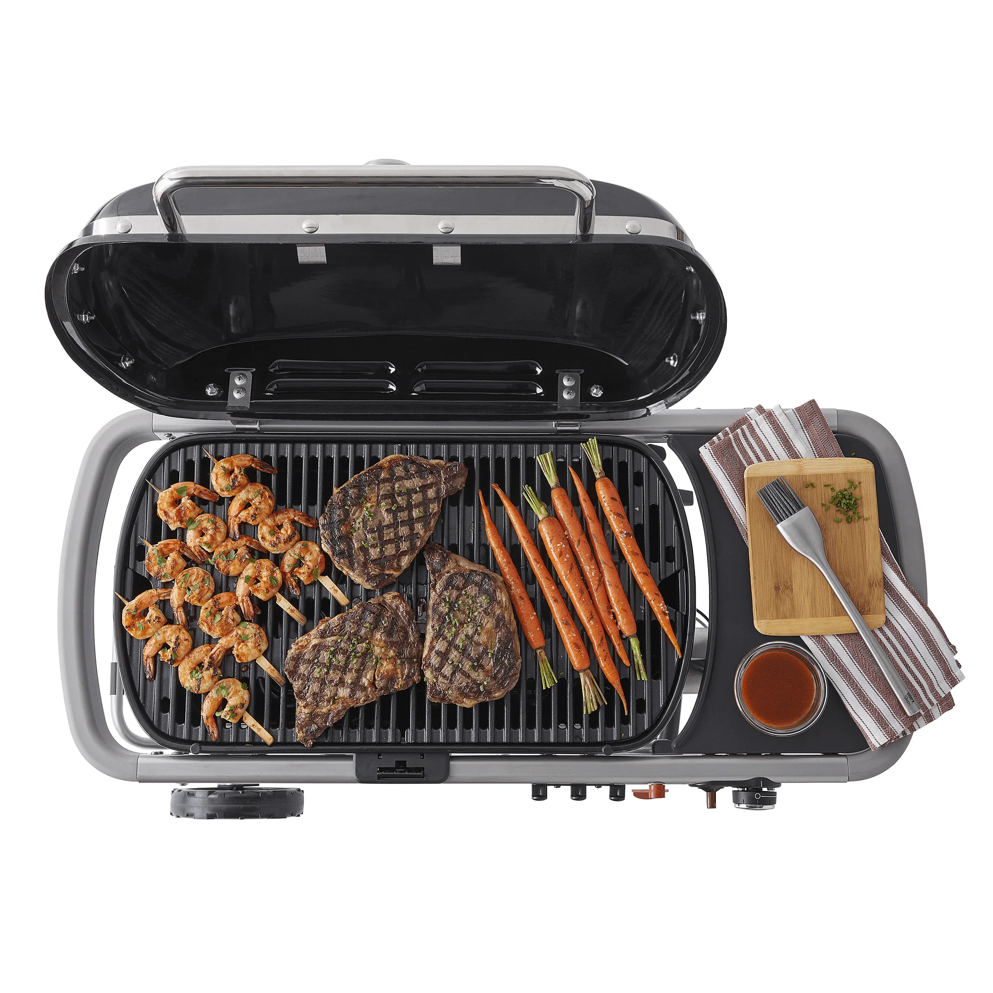 Traveler Portable Propane Gas Grill, Black - Image 8