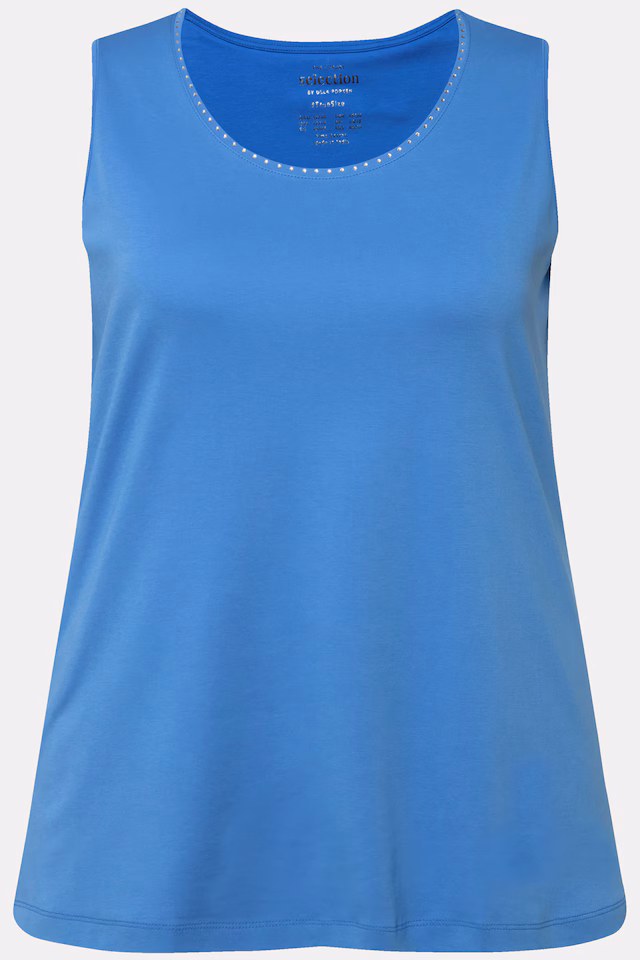 Rhinestone Pima Cotton Tank Top