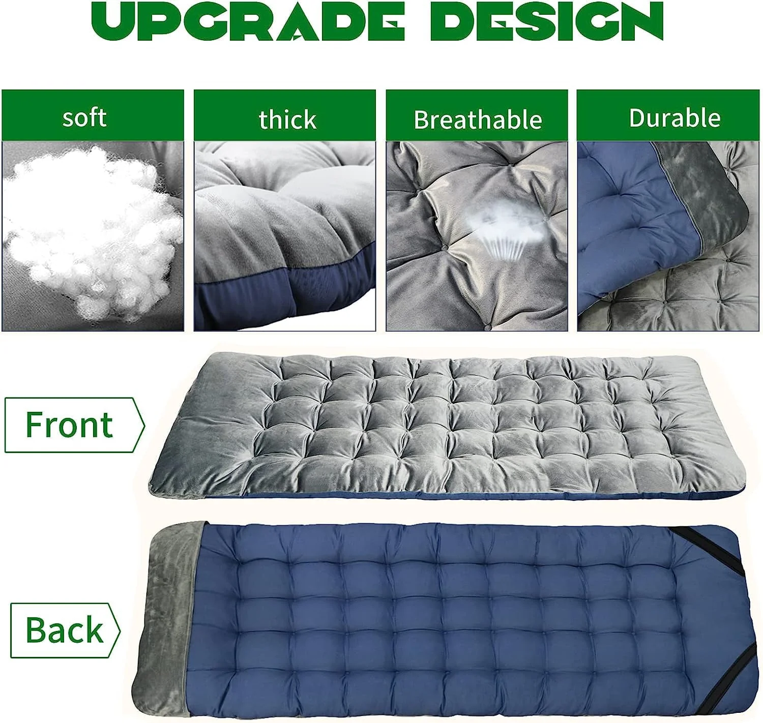 ABORON Portable Camping Cot with Mattress & Carry Bag, 75''X28'' Folding Sleeping Cots, Folding Bed Cot for Adults & Kids