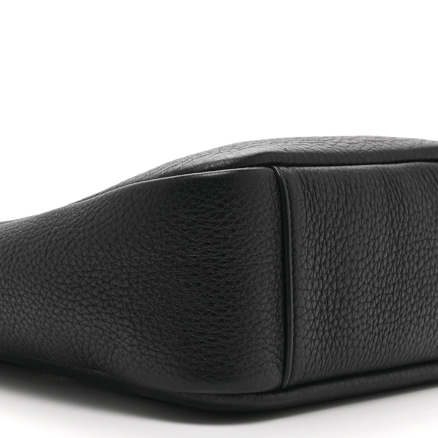 Grained Calfskin Baby Le 5 A 7 Supple Hobo Black