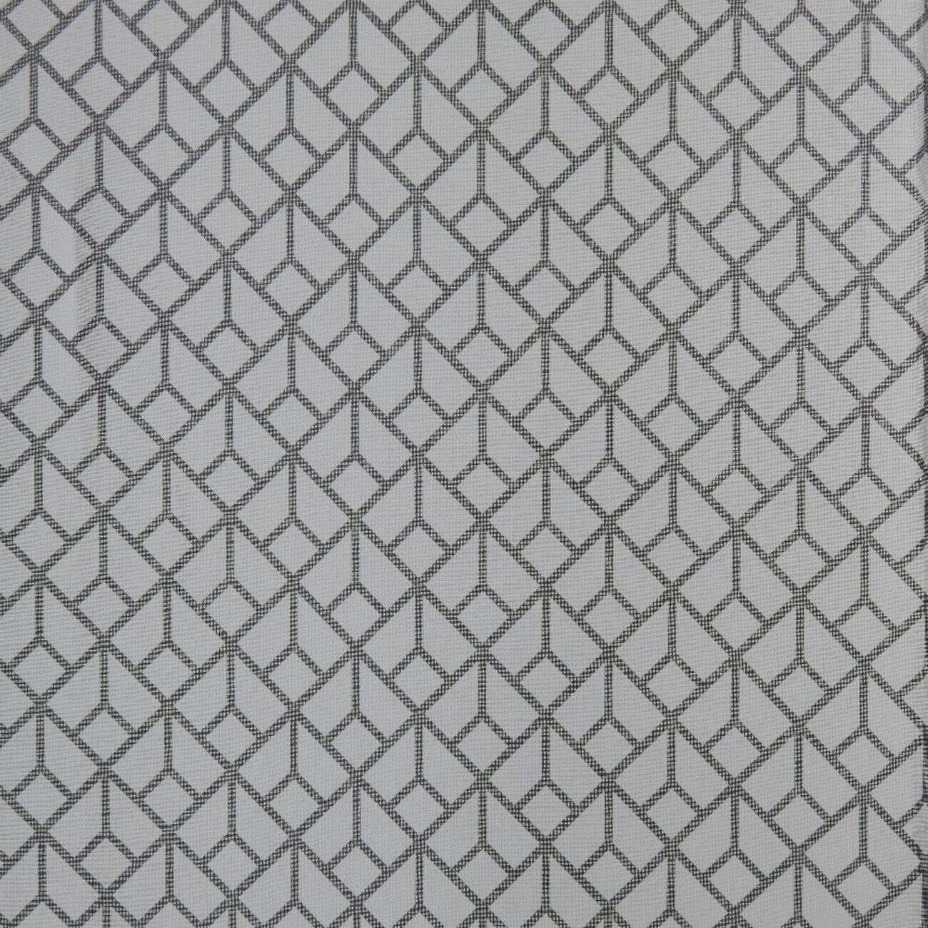 Voilage à oeillets imprimé graphique gris 140x240 cm