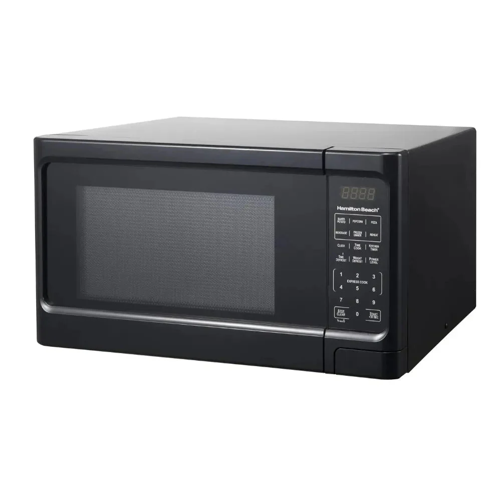 1.1 Cu. ft. Sleek Black Digital Microwave - Effortless Touchpad Controls