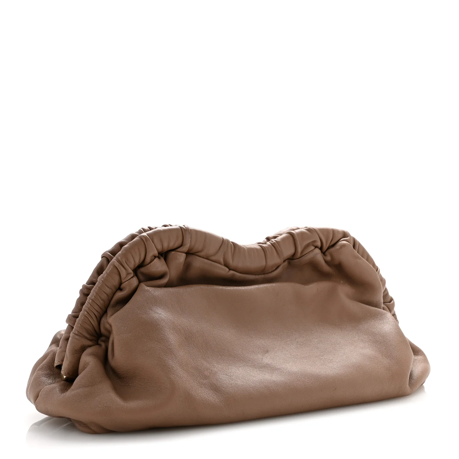 Lambskin Cloud Clutch Biscotto