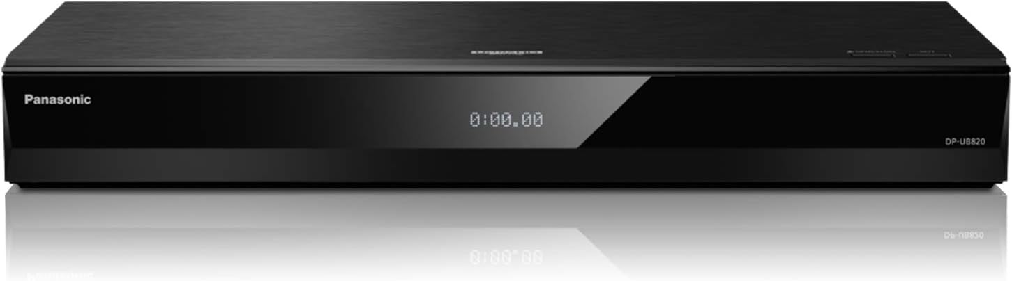 Panasonic Streaming Blu Ray DVD Player  4K Blu Ray Player with Dolby Vision and HDR10+ Ultra HD Premium Video Playback  Hi-Res Audio  Voice Assist - DP-UB820-K (Black)