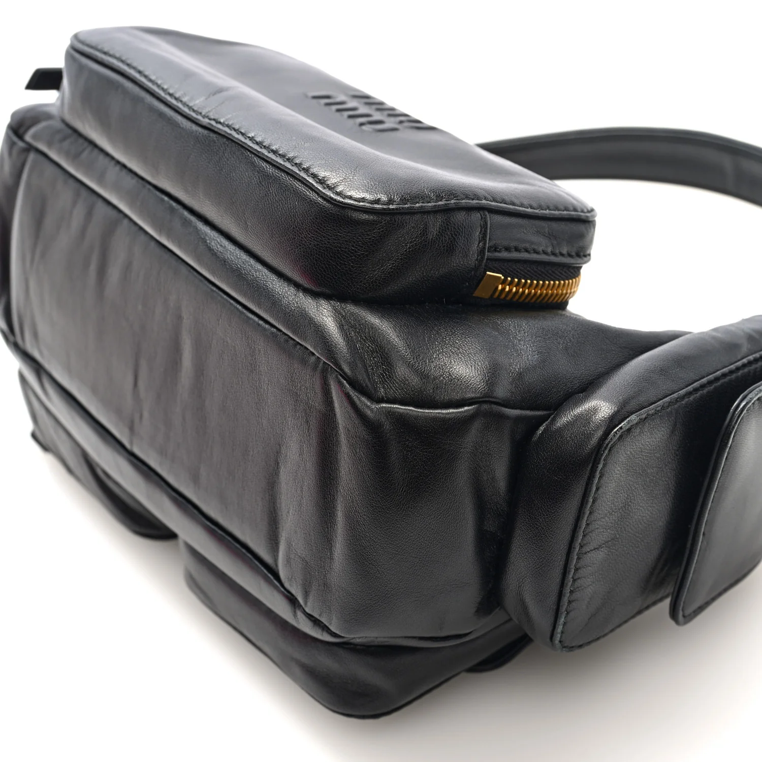 Nappa Multi Pocket Hobo Black