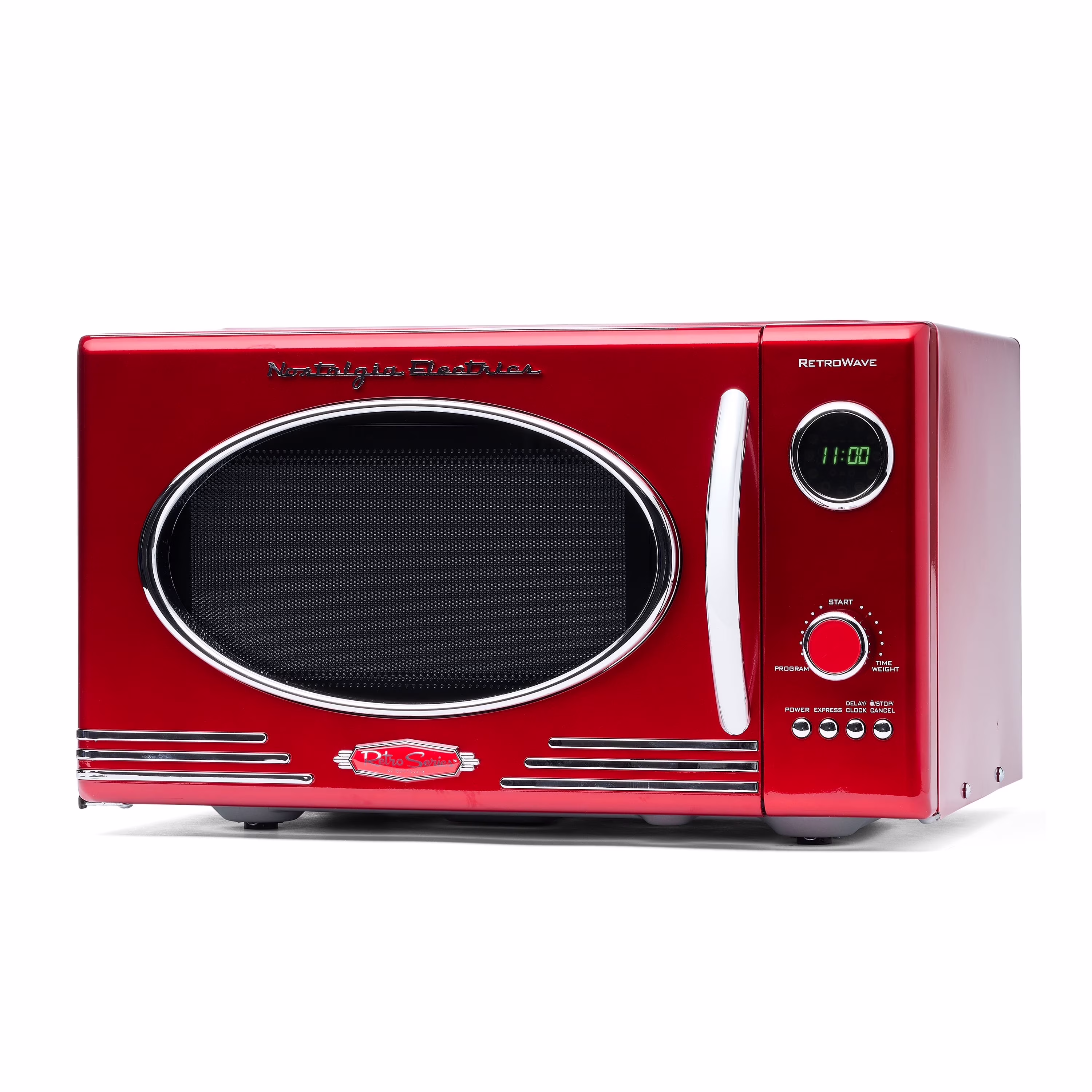 Retro Microwave for Countertop 0.9 cu ft Vintage Microwave, Ivory(Ivory) - Image 9