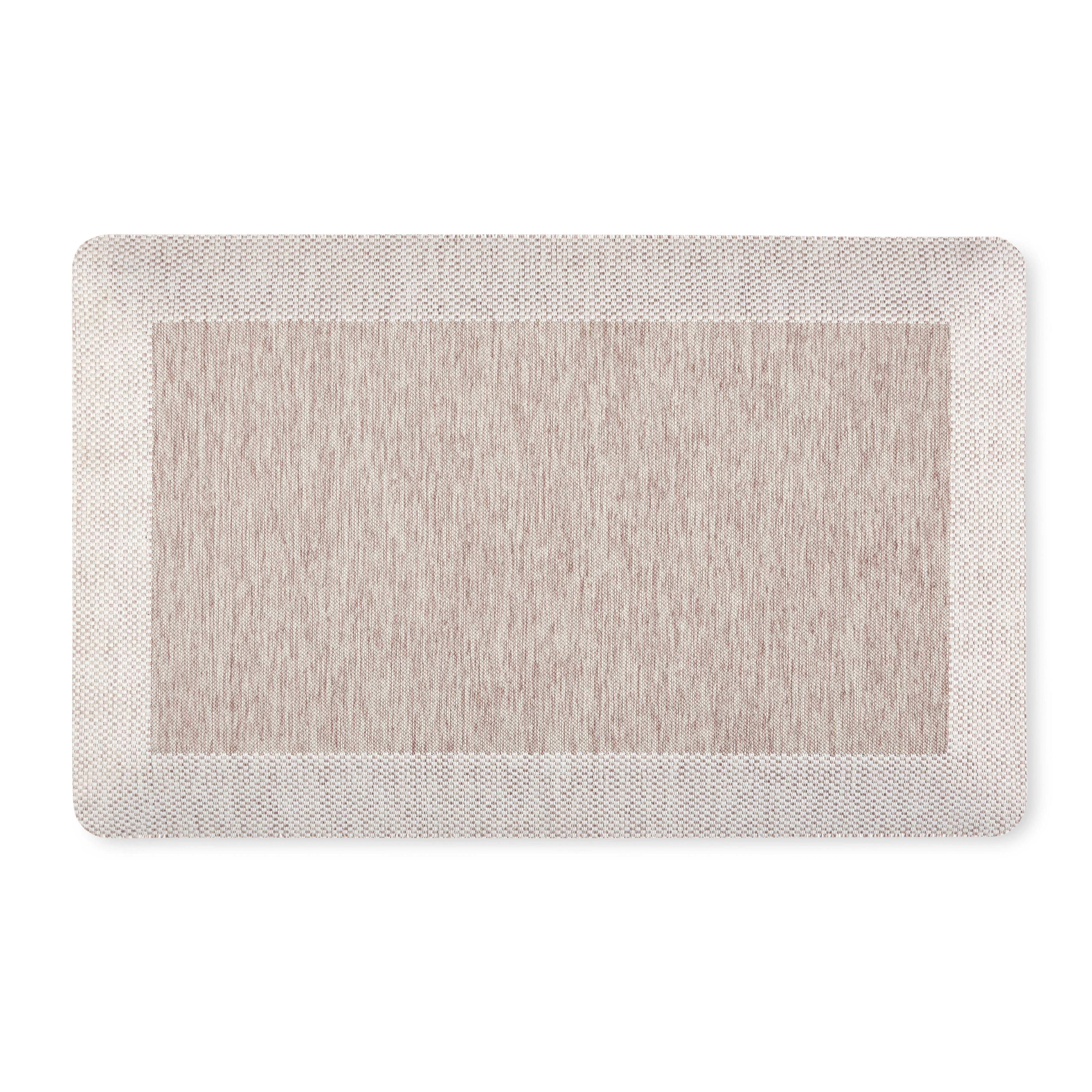 Martha Stewart Mira Modern Heathered Anti-Fatigue Air-Infused Kitchen Mat, Coffee Brown, 19.6