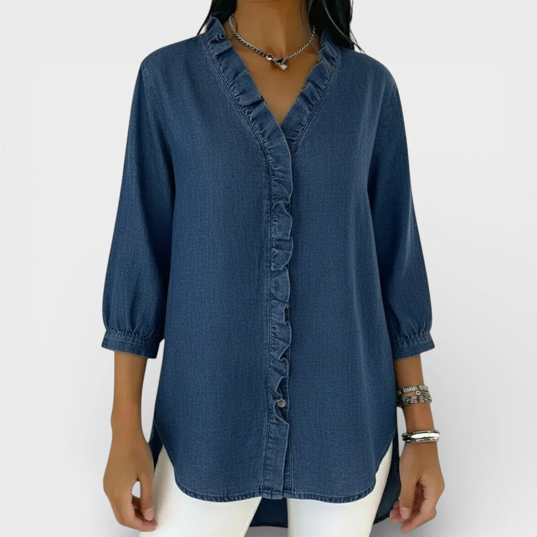 ChicRuffle - Blouse élégante à volants