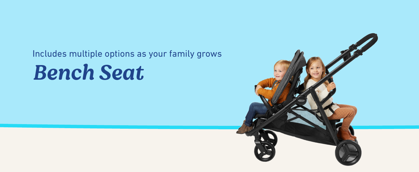 multiple options growing family 2 stroller seats multifunctional double stroller children twins easy