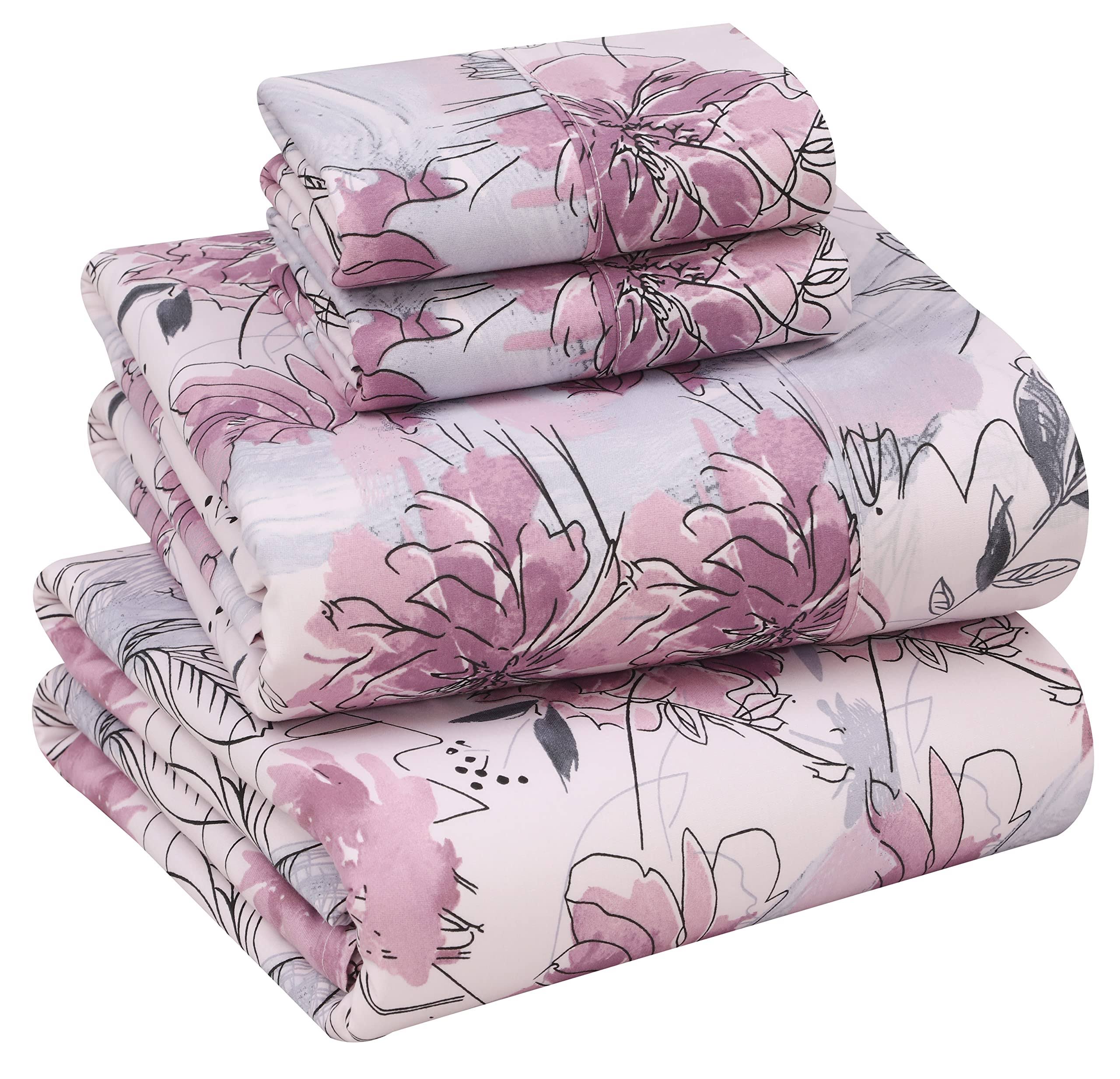Ruvanti 100% Cotton Sheets for California King Size Bed - Crispy Cooling Percale Sheets - Breathable & Durable Cal King Sheet Set - 16 Inches Deep