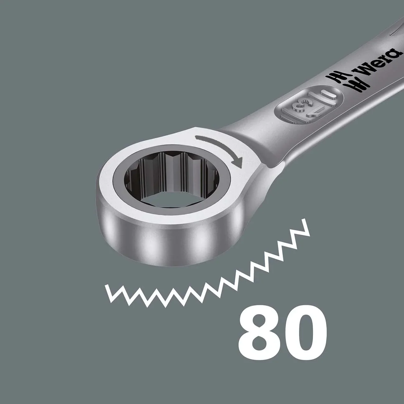 Wera 020022 Joker Ratcheting Combination / Double Open-Ended Wrench Set - 6 Piece