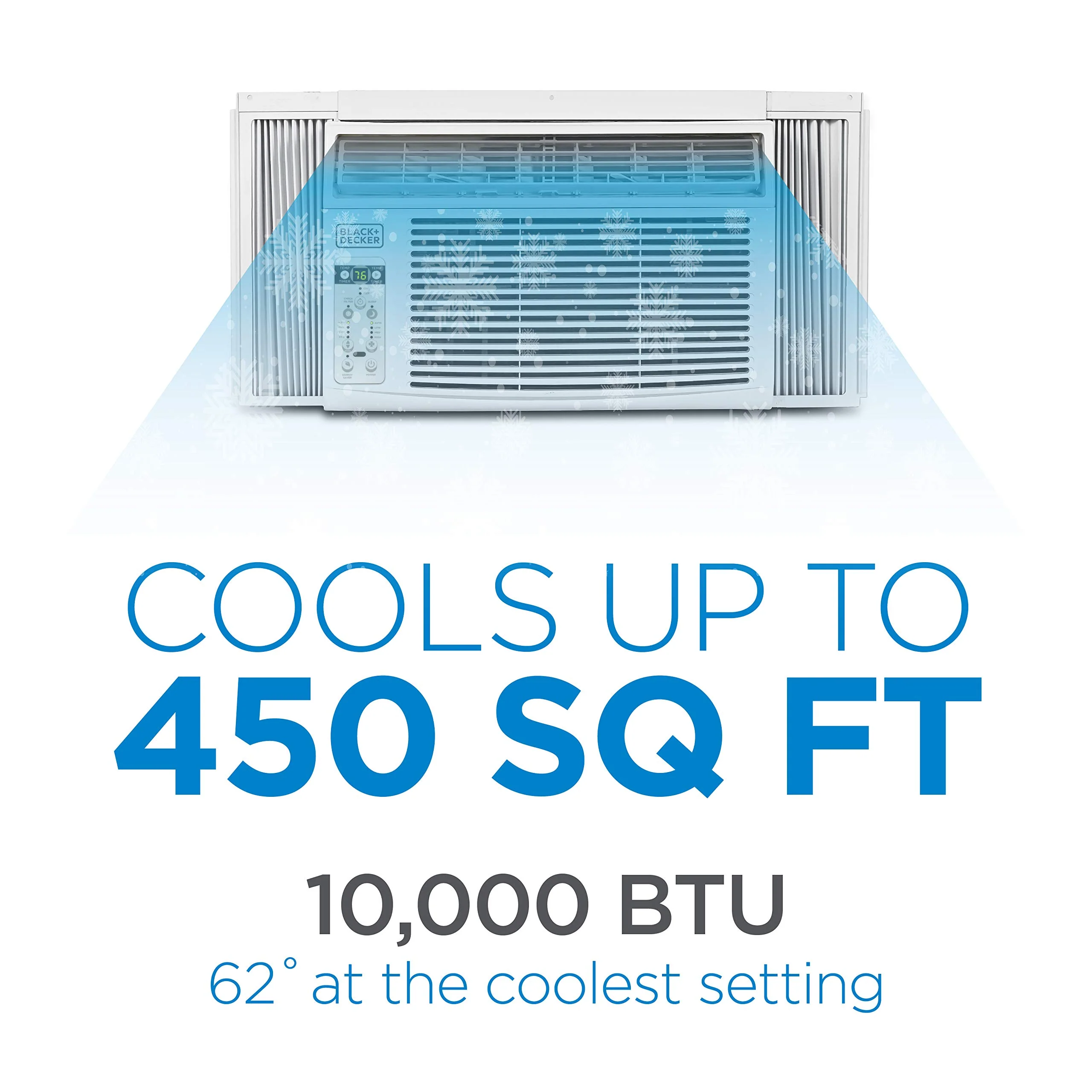 BLACK+DECKER 10000 BTU Window Air Conditioner Up to 450 Square Feet