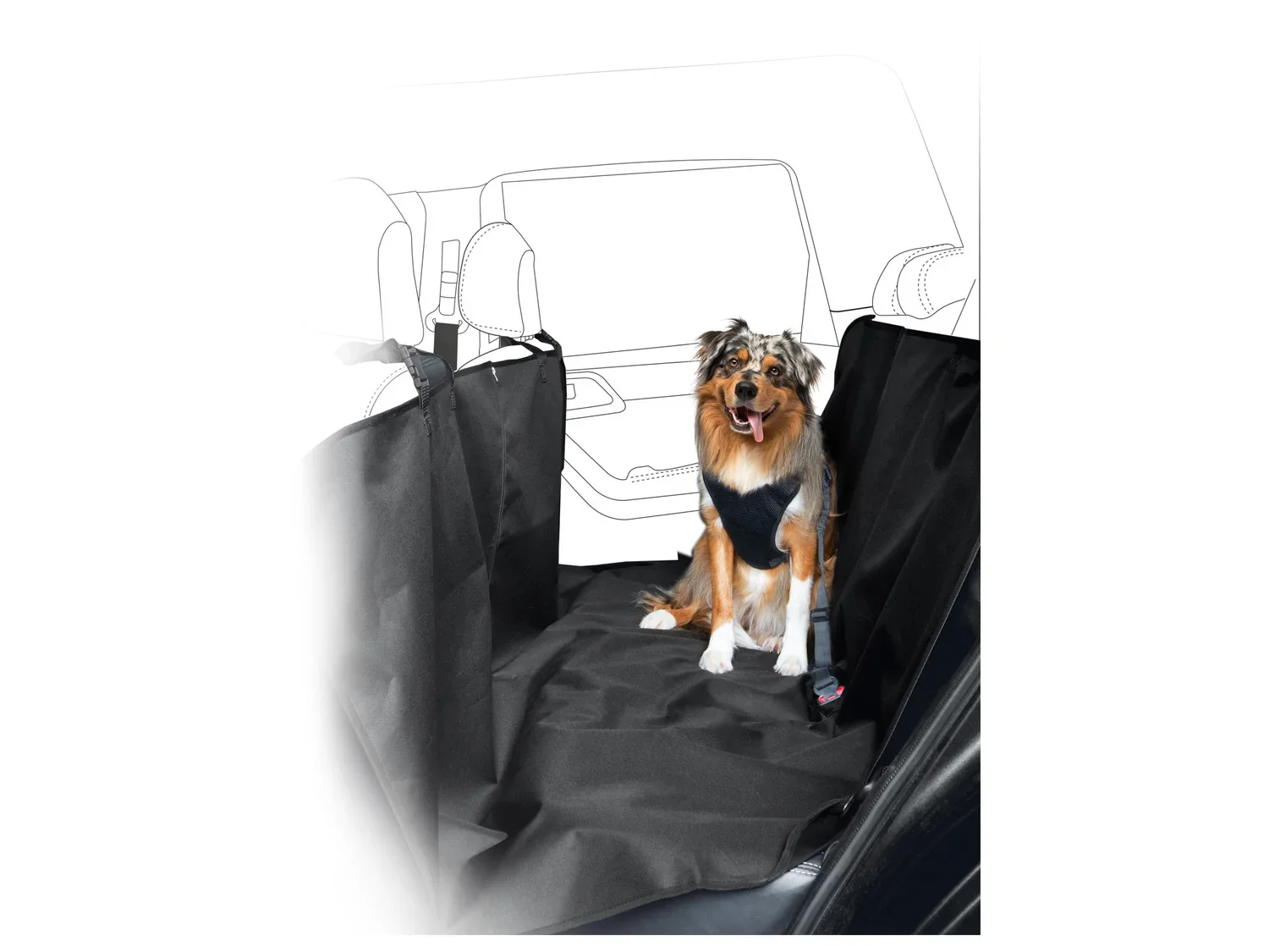 zoofari Housse de protection de voiture pour chien