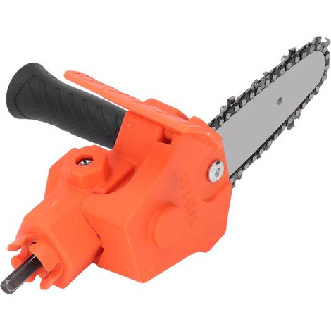 Perceuse électrique à adaptateur de scie, tête de Conversion, tronçonneuse Portable Orange — vue 2