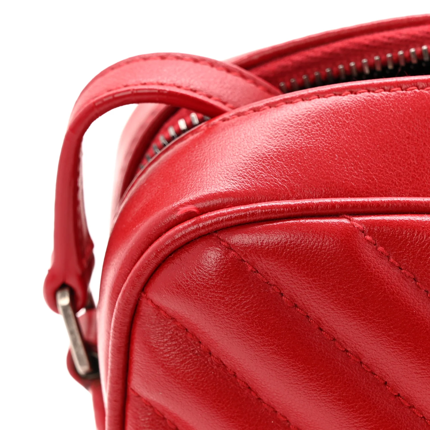 Calfskin Matelasse Monogram Lou Camera Bag Rouge Eros