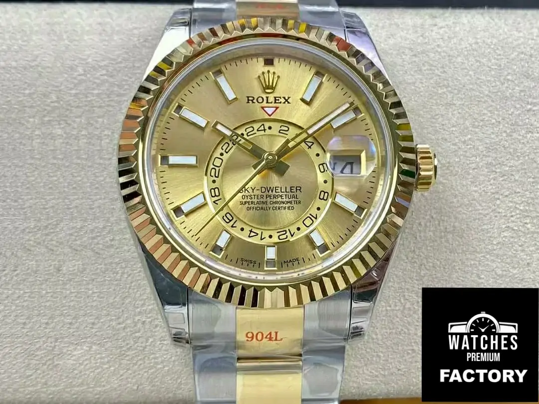 Rolex Sky Dweller M326933-0001 V2 Noob Factory Gold Dial