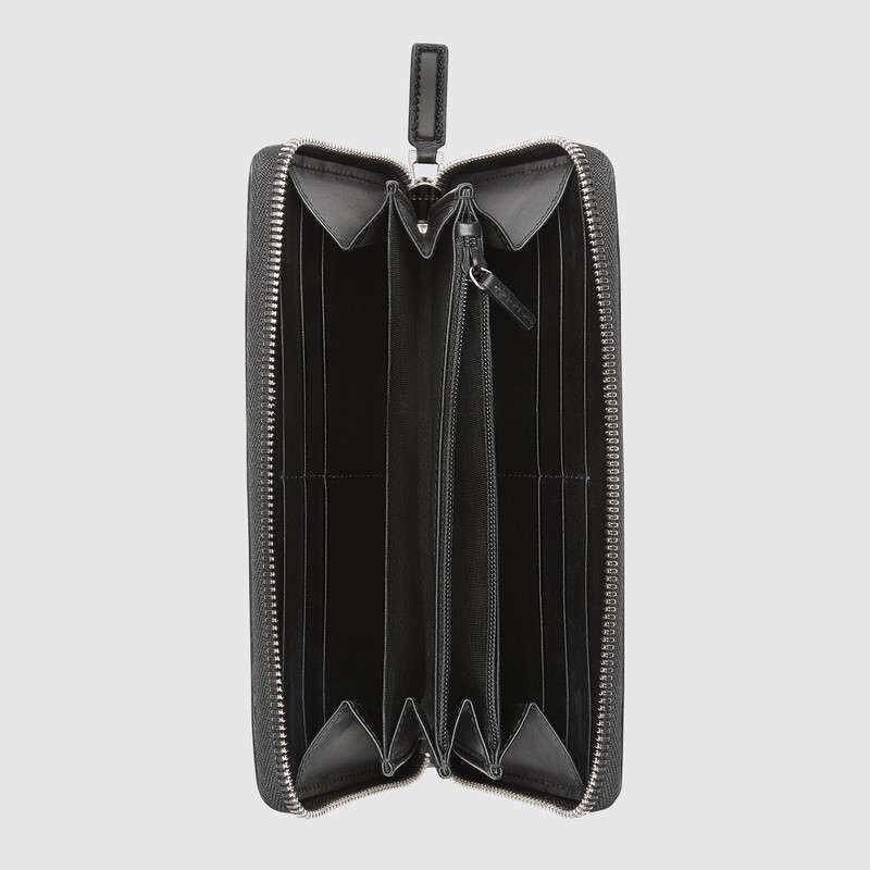 GUCCI(グッチ) GGスプリーム ニューウェブ ブラック ジップアラウンドウォレット