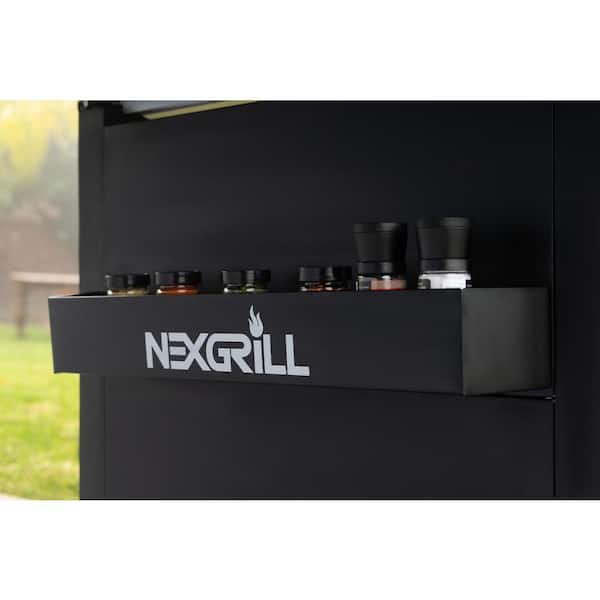 5-Burner Propane Gas Grill in Stainless Steel with Side Burner and Condiment Rack