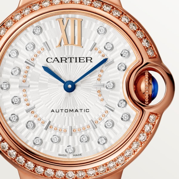 [Super Clone]BALLON BLEU Diamond Rose Gold 33mm