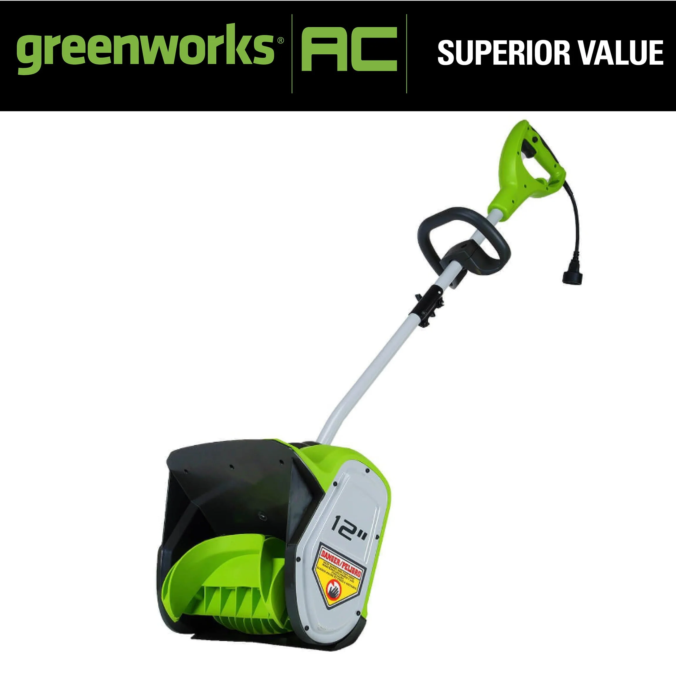 12" 8 Amp Corded Electric Snow Shovel, 2600802 - Image 3
