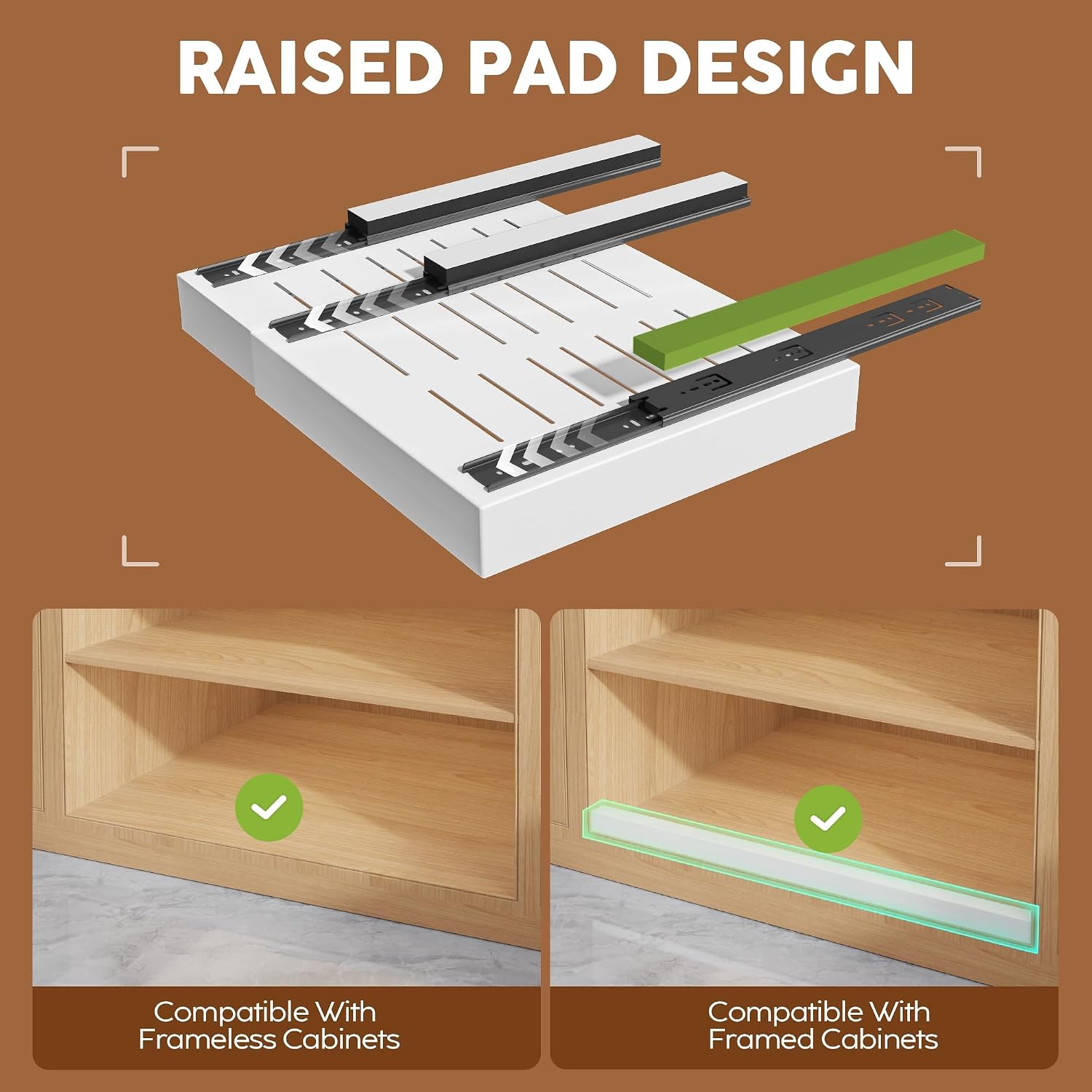 Seinloes 2Pack Expandable Pull Out Cabinet Organizer 21