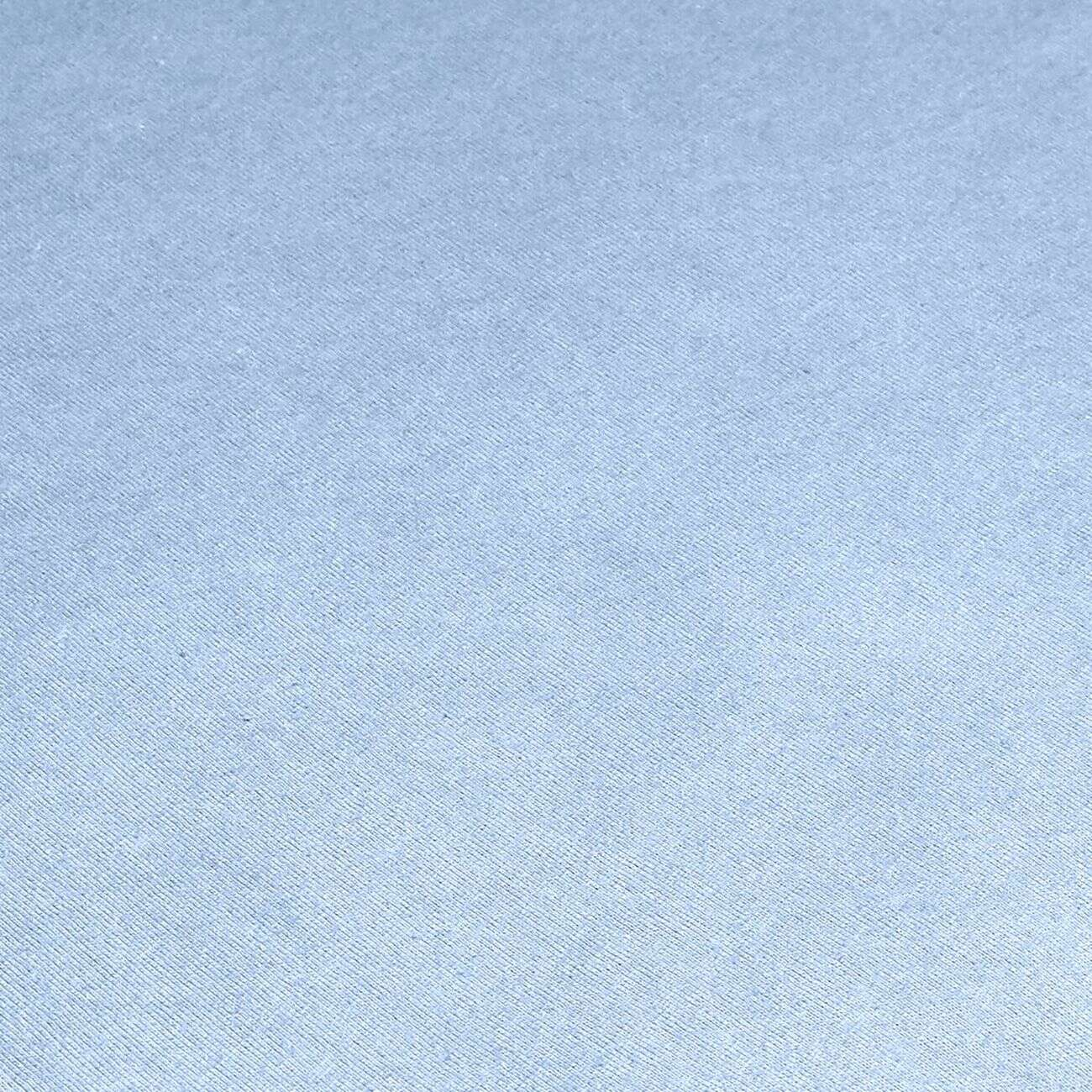 Parure de lit 2 personnes 240x220cm avec 2  taies polyester uni bleu