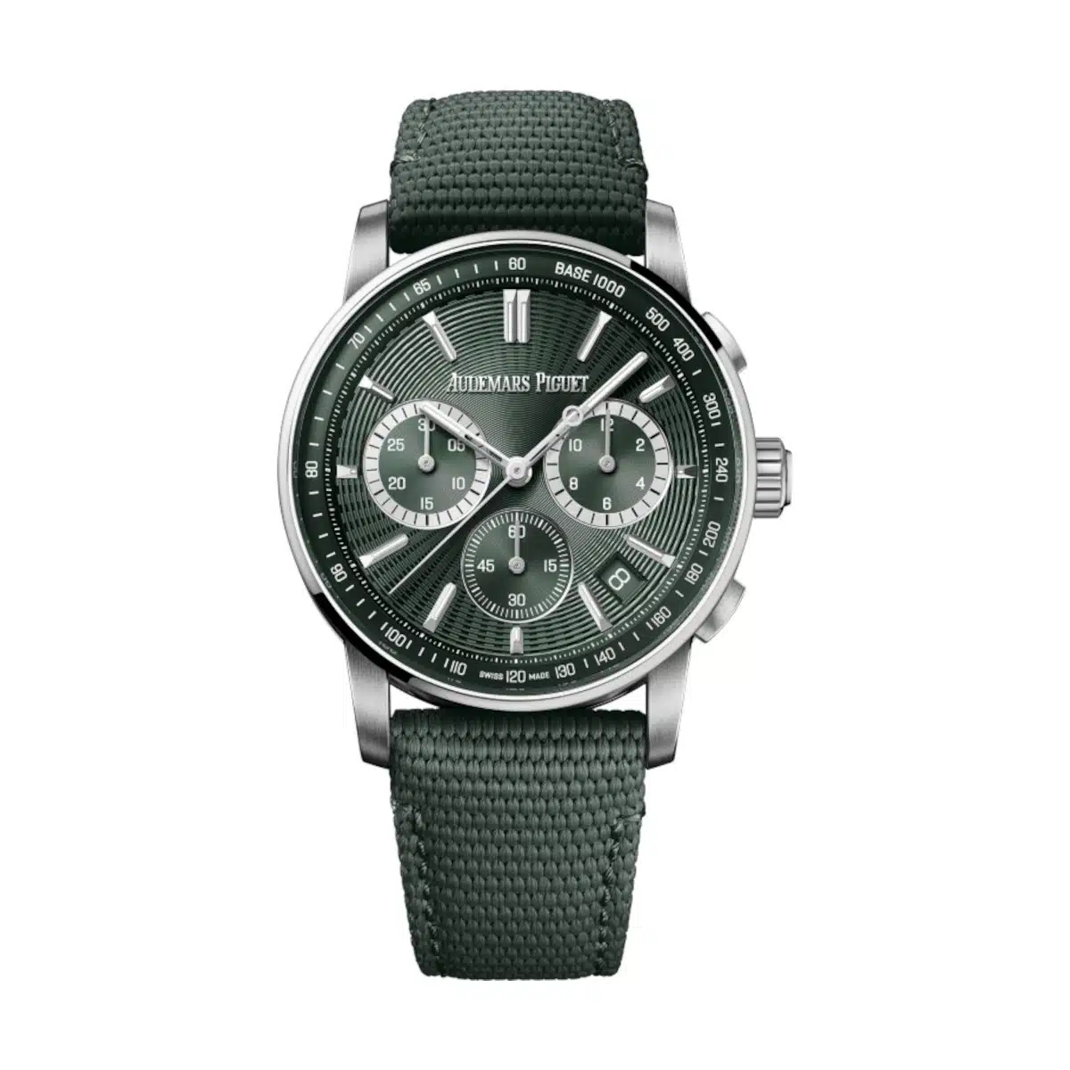 【Super Clone】Audemars Piguet Code 11.59 Green Dial Green Rubber Strap Watch 41mm 26393ST.OO.A056KB.01