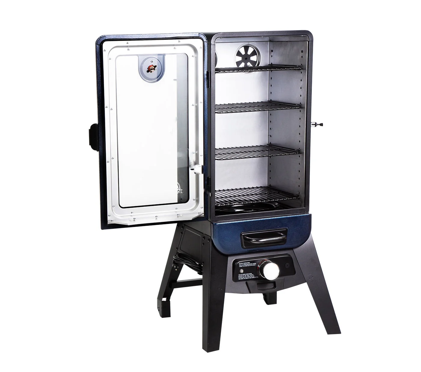 3 Series Analog Vertical Smoker in Blue Hammertone PBV3A1 Image 3