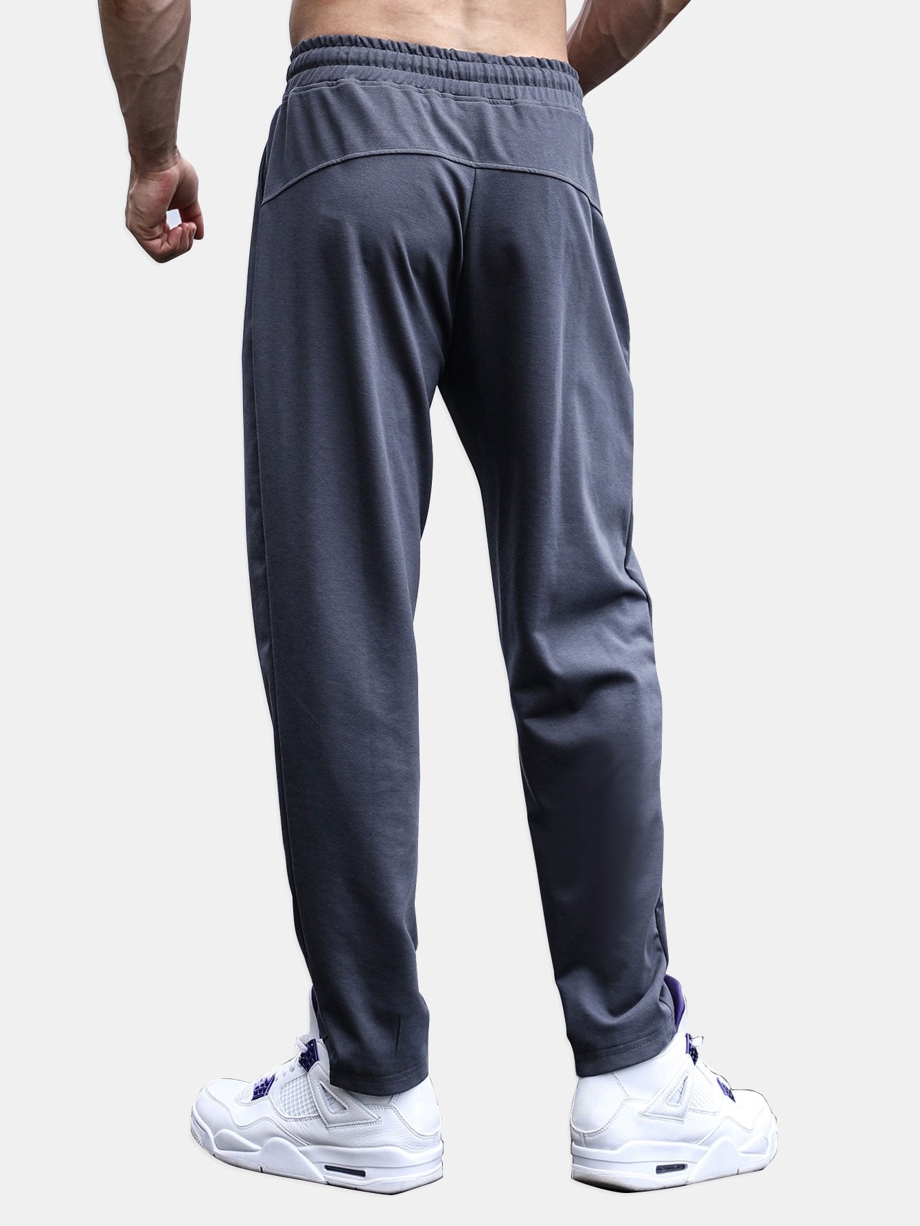 Pantalon de jogging fuselé à plis piqués