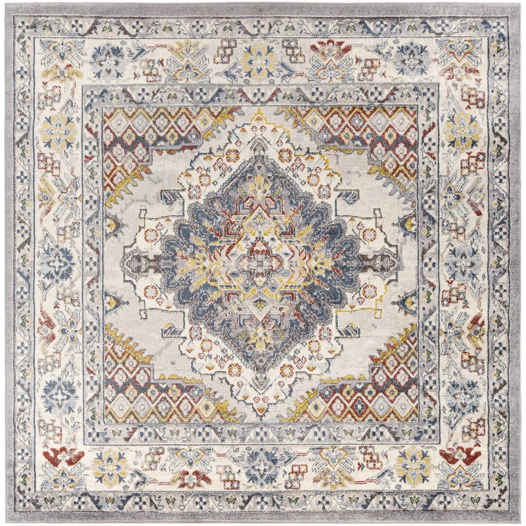 Kopf Oriental Gray Area Rug Lark Manor Rug Size: Square 710x22