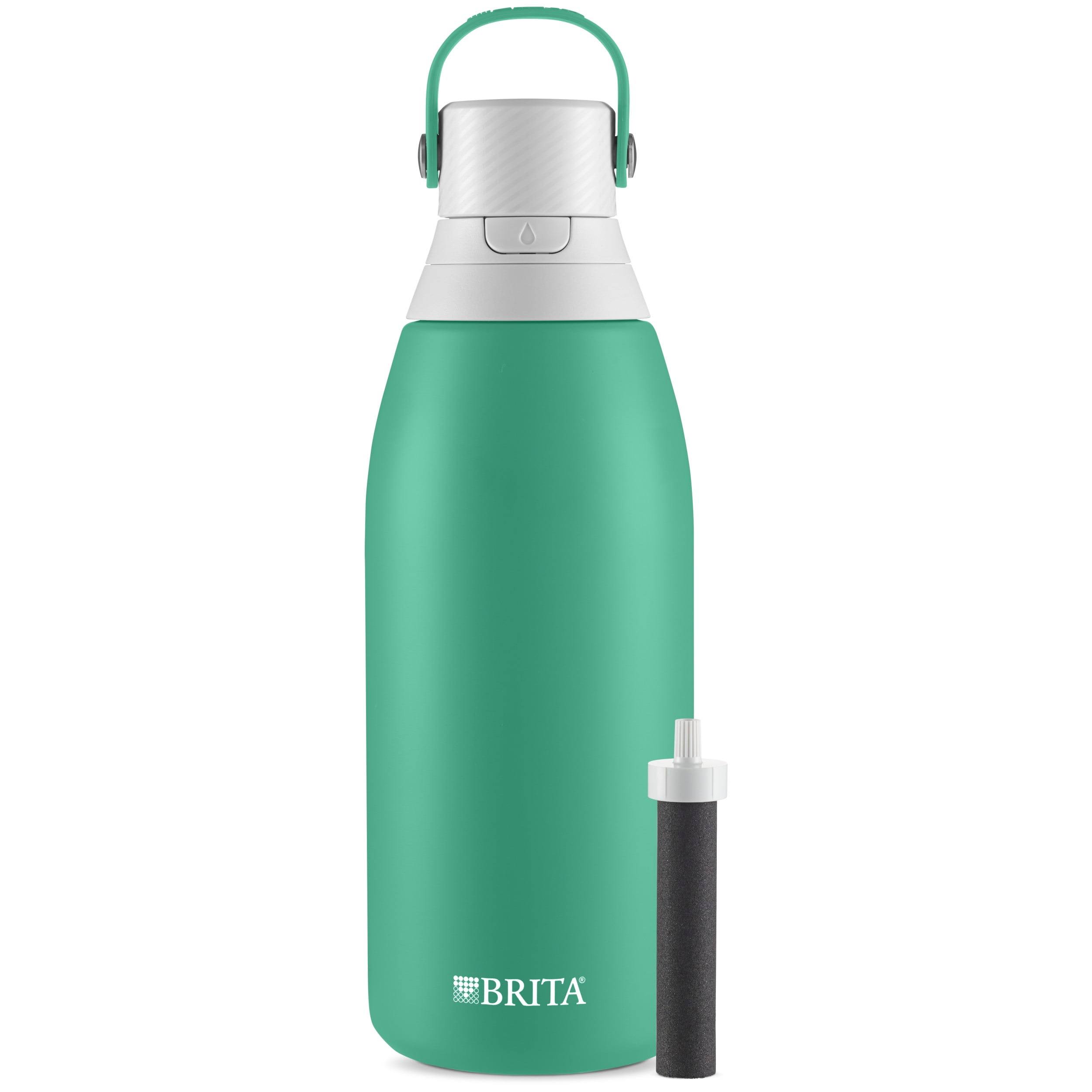 Brita - Premium Filtered Jade Stainless Steel Water Bottle, 32 oz