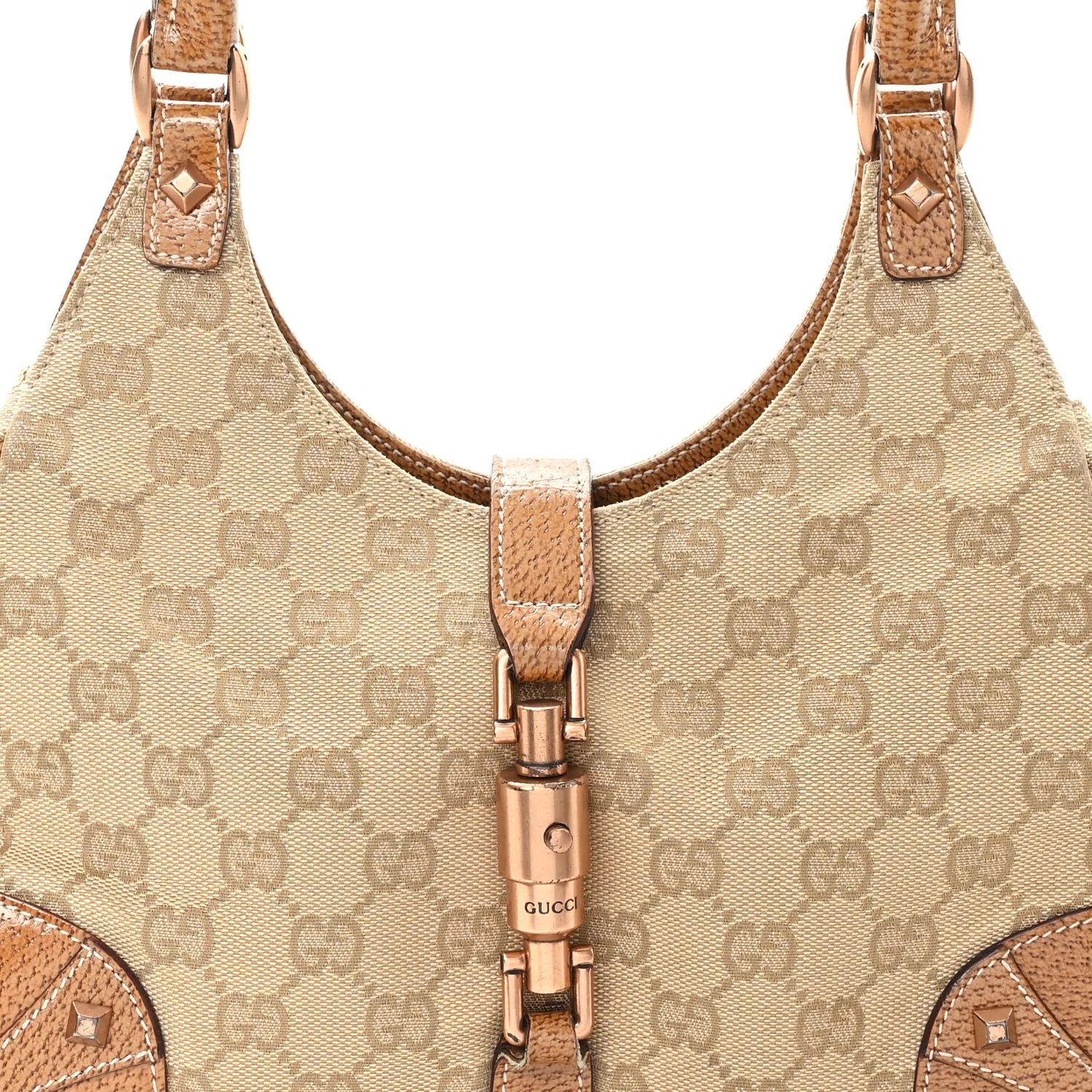 Monogram Calfskin Bardot Shoulder Bag