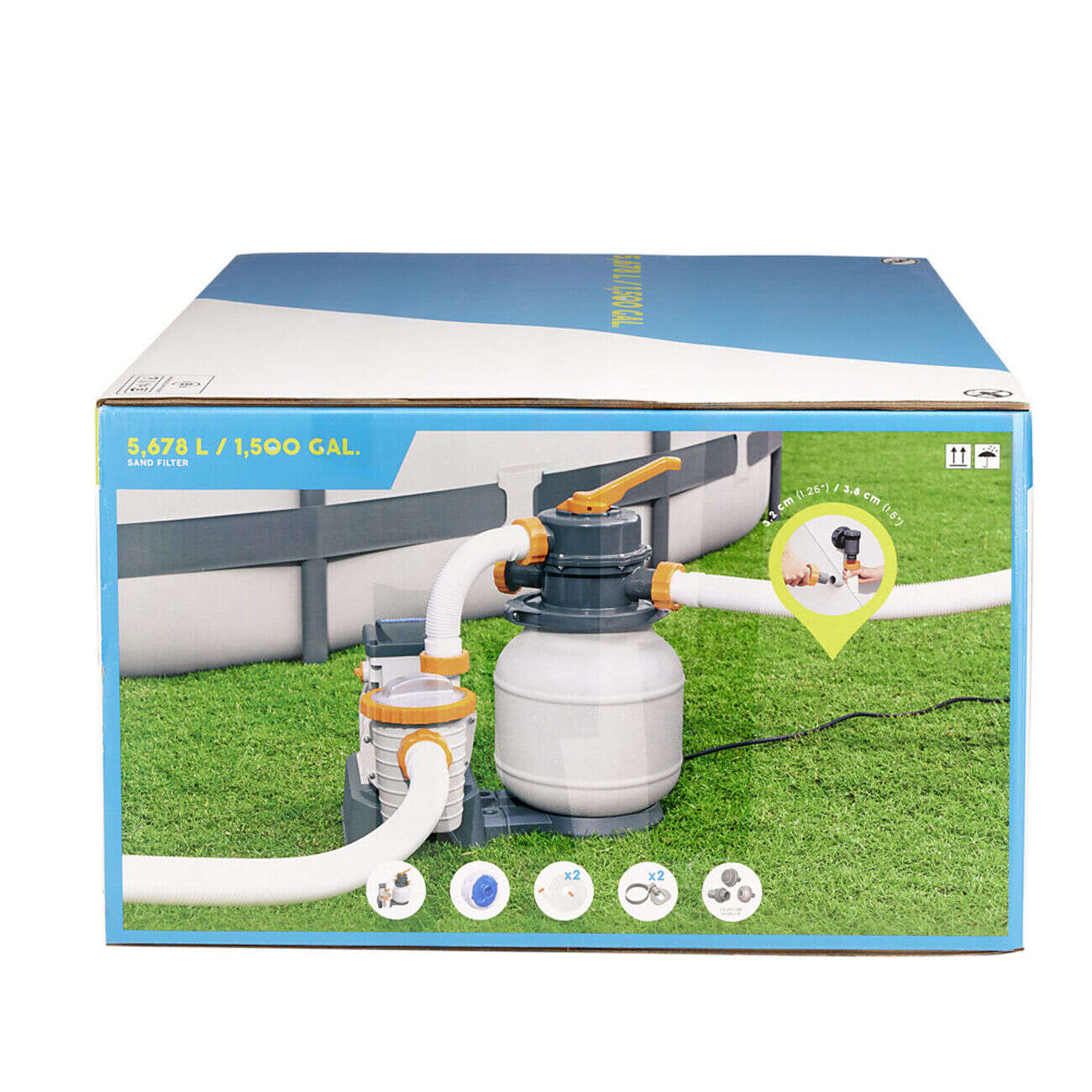 Filtre à sable 48xH.52,8x42cm gris