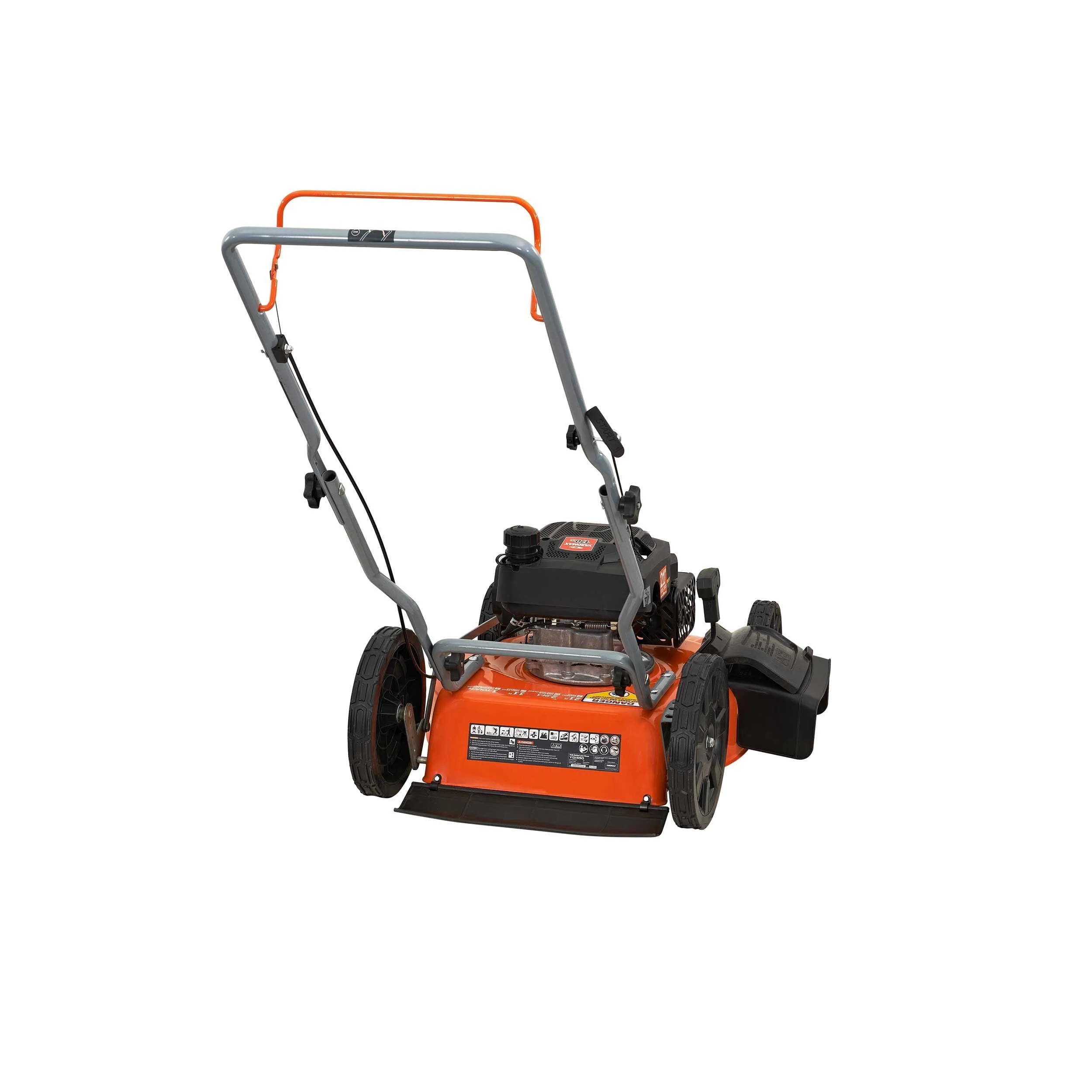 21 in 170cc 2 in 1 Gas Walk Behind Push Lawn Mower with High Rear Wheels Image 3