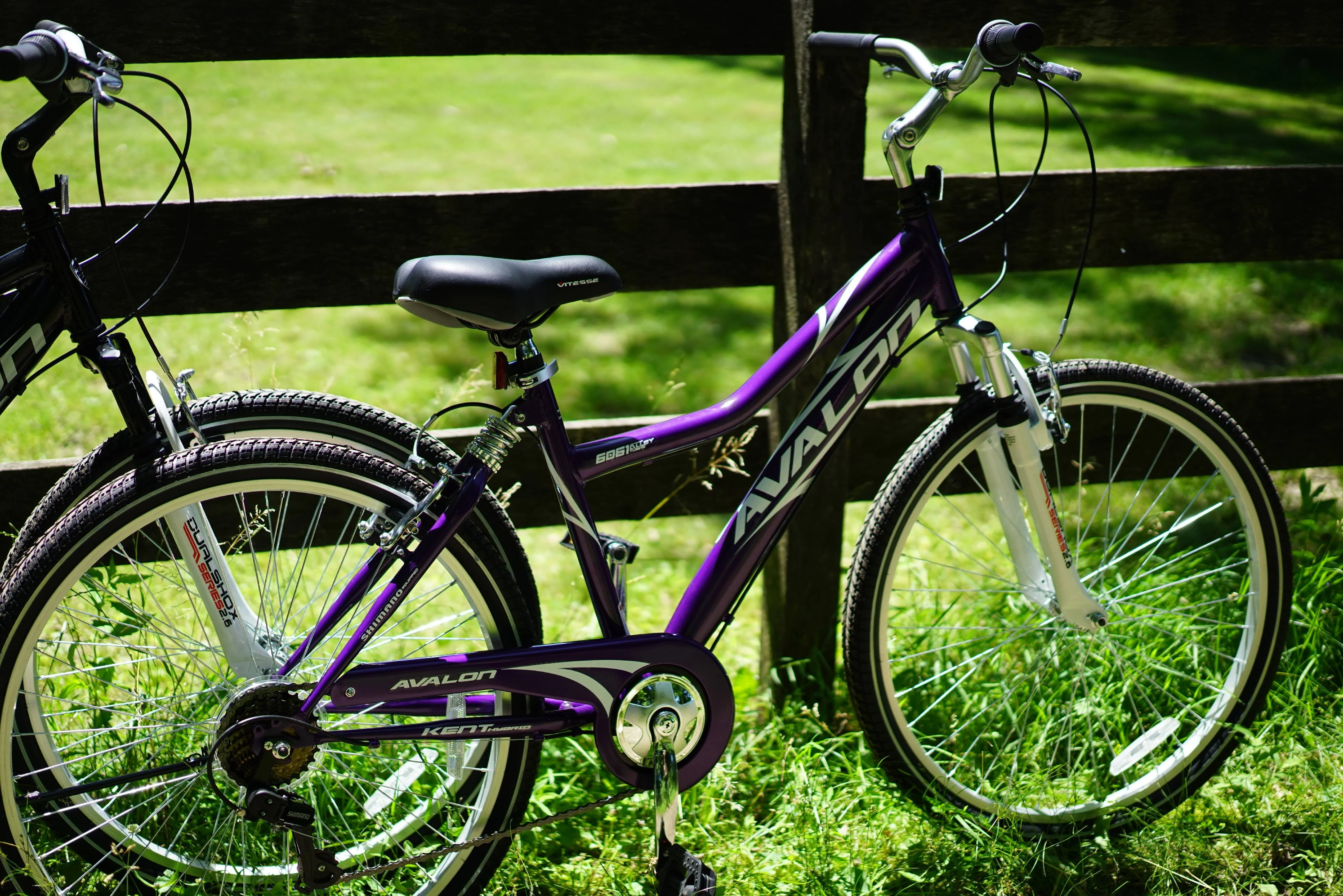 Kent Bicycle 26 In Avalon Comfort Women's Full Suspension Hybrid Bike, Purple Image 6