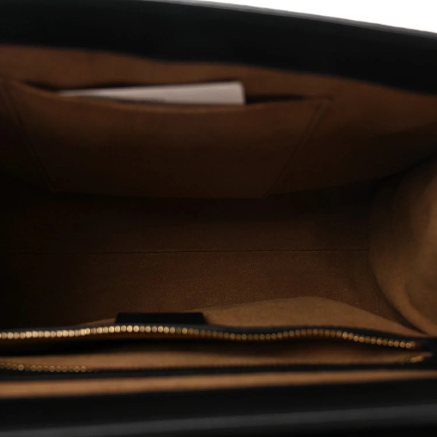 GG Supreme Monogram Calfskin Small Padlock Top Handle Bag Beige Black Cuir
